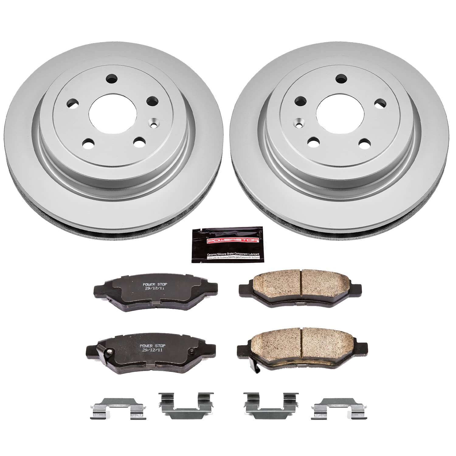 Power Stop - CRK3072 - Rear - Disc Brake Pad and Rotor Kit