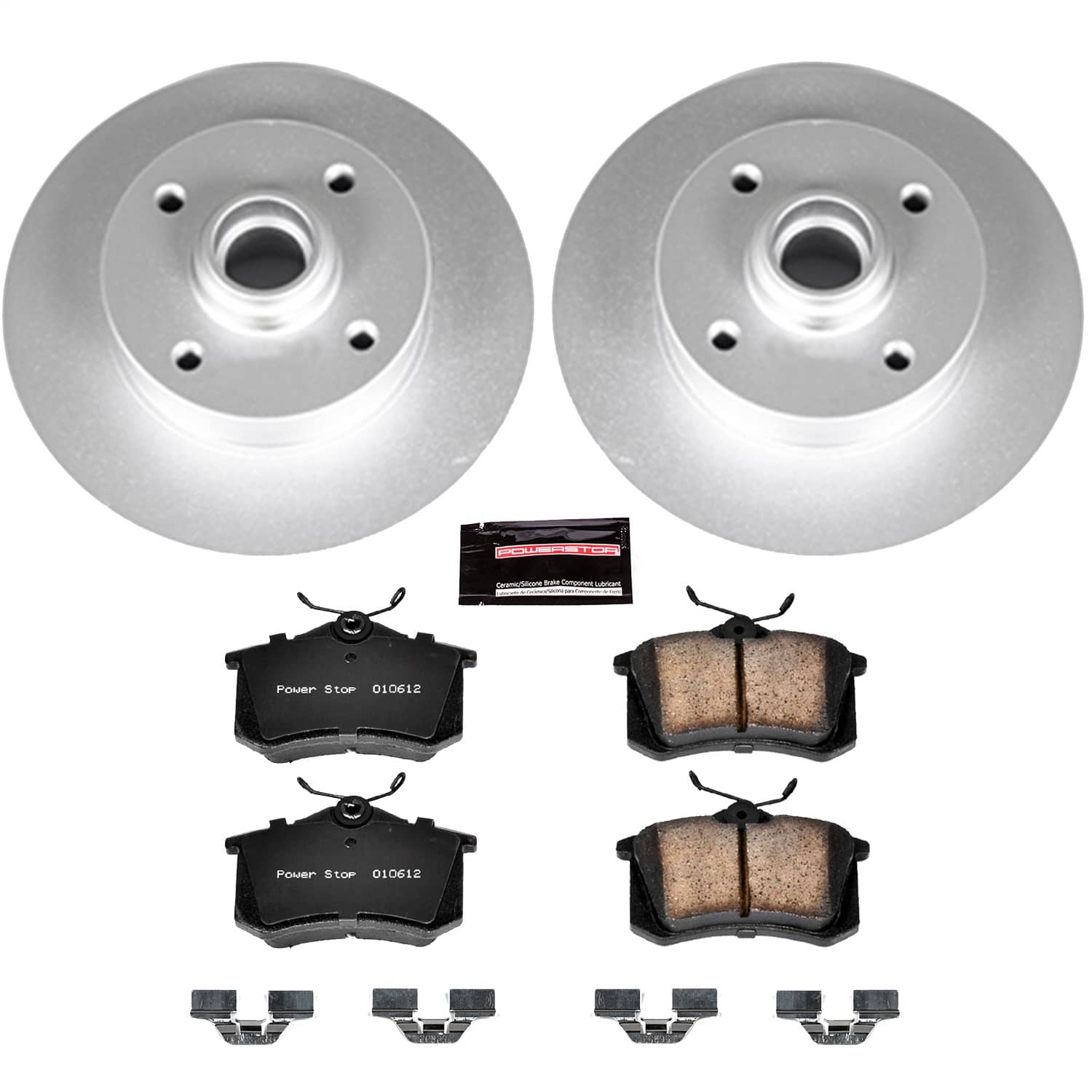 Power Stop - CRK369 - Rear - Disc Brake Pad and Rotor Kit