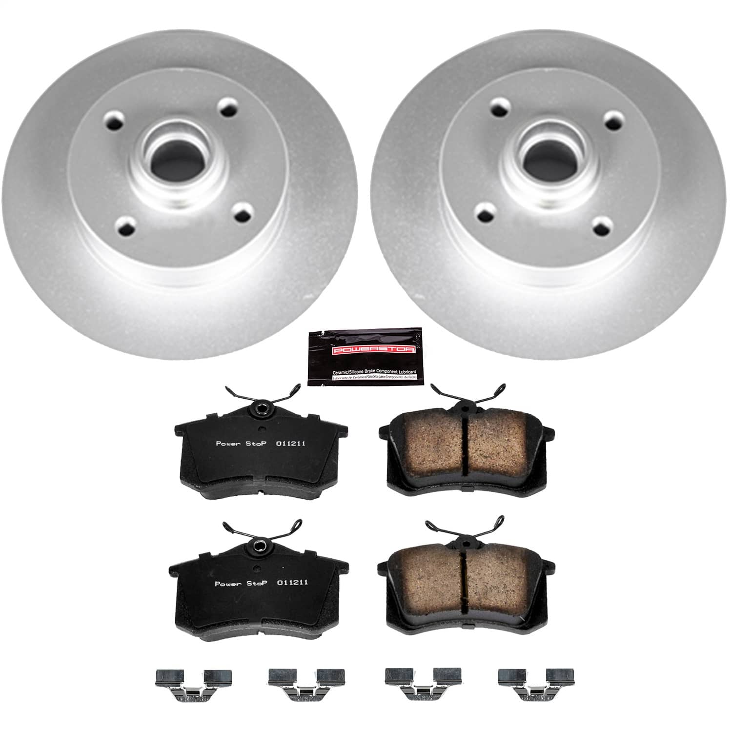 Power Stop - CRK370 - Rear - Disc Brake Pad and Rotor Kit