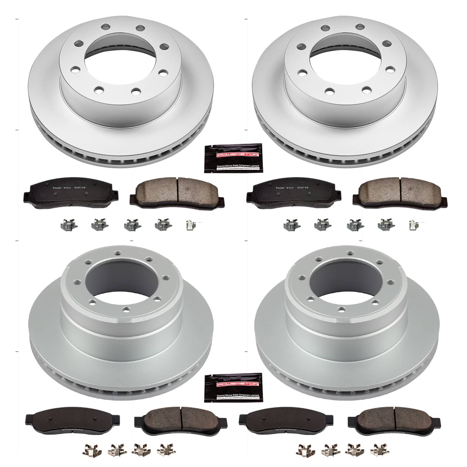 Power Stop - CRK4033 - Front and Rear - Disc Brake Pad and Rotor Kit