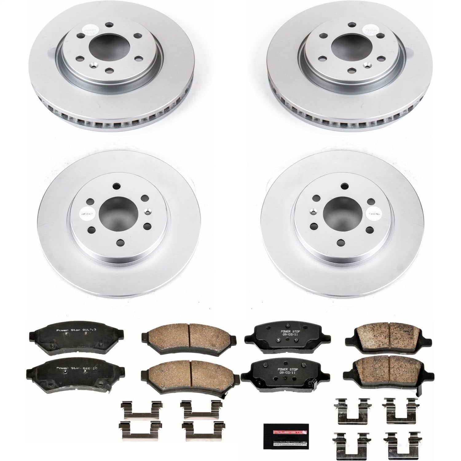 Power Stop - CRK4048 - Front and Rear - Disc Brake Pad and Rotor Kit