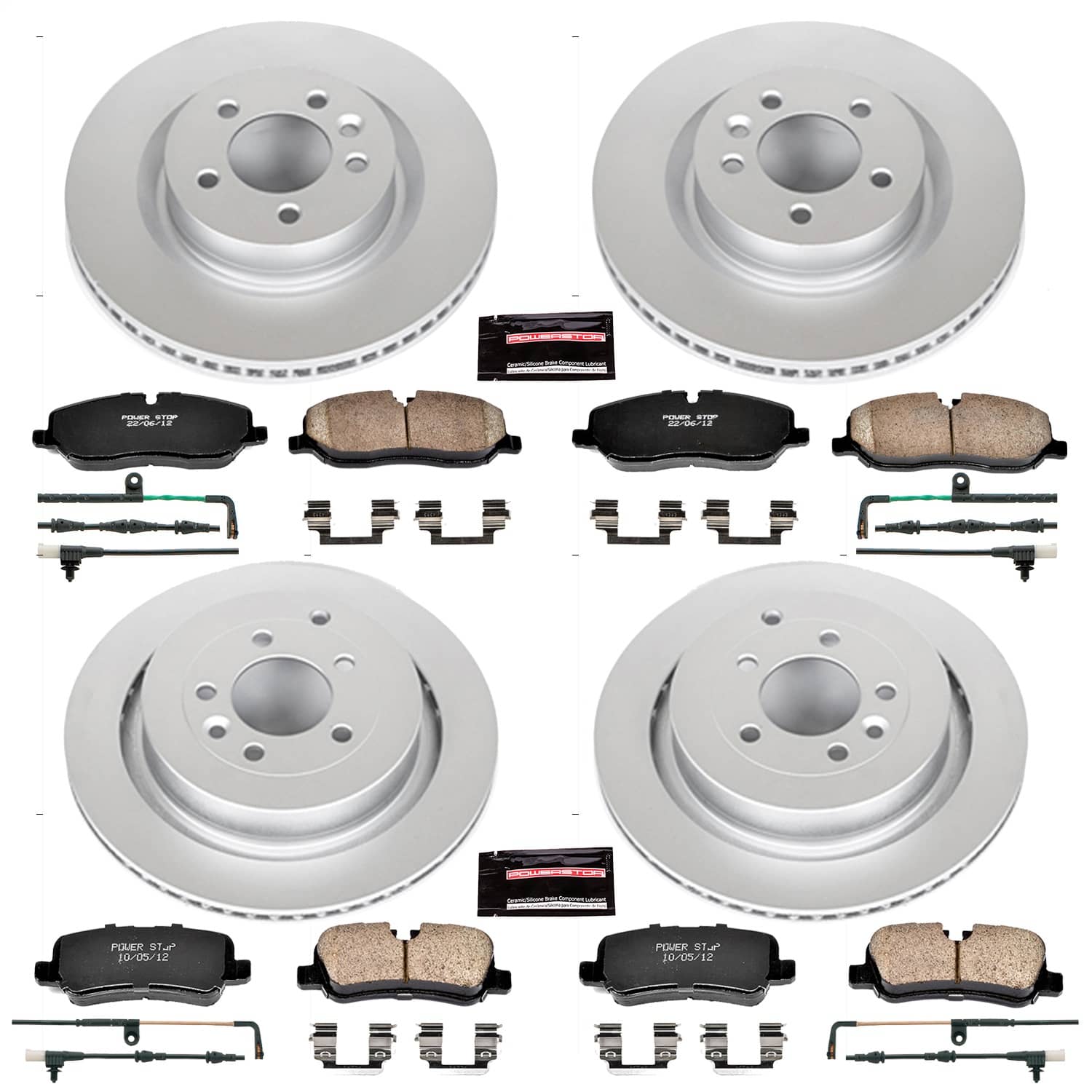 Power Stop - CRK4059 - Front and Rear - Disc Brake Pad and Rotor Kit