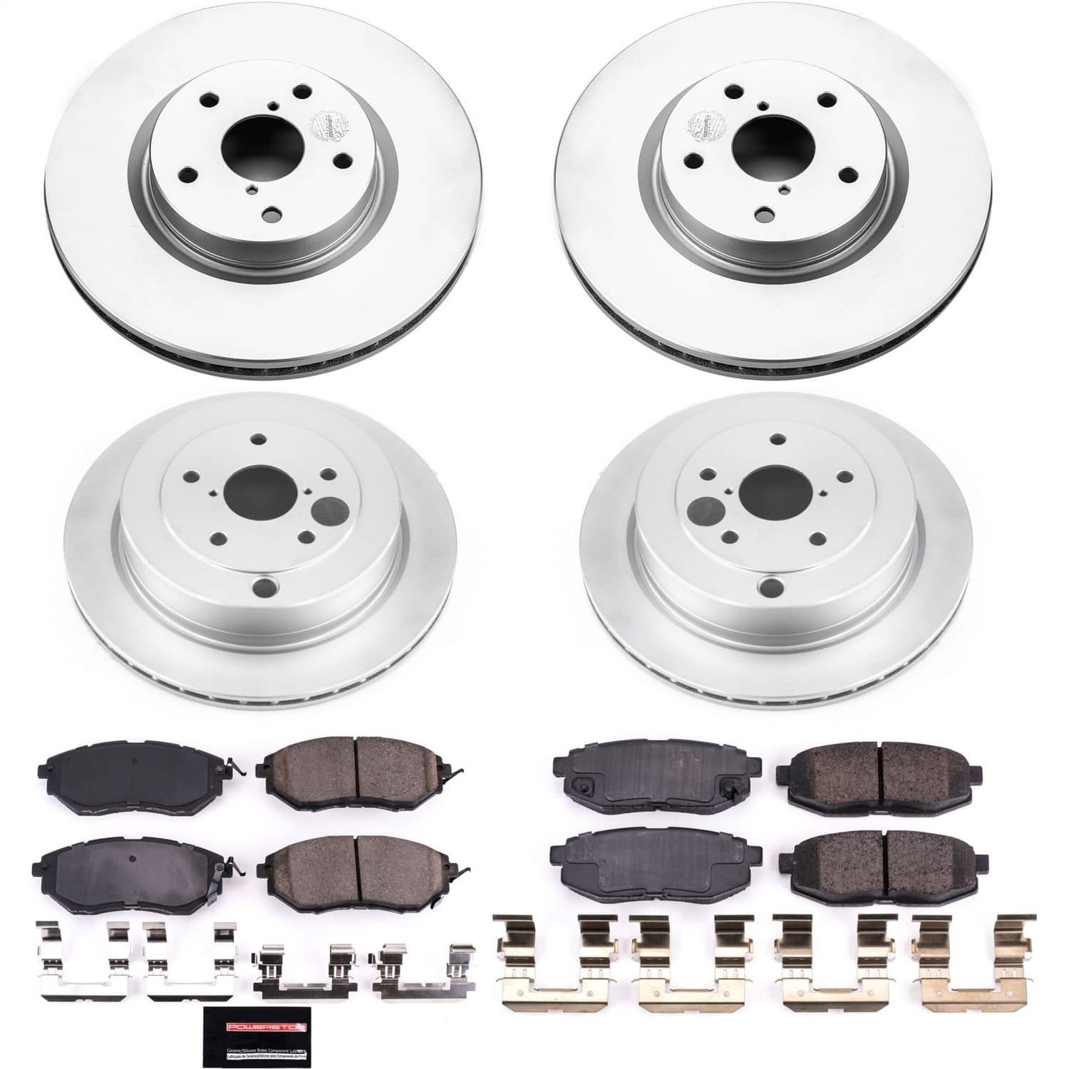 Power Stop - CRK4088 - Front and Rear - Disc Brake Pad and Rotor Kit