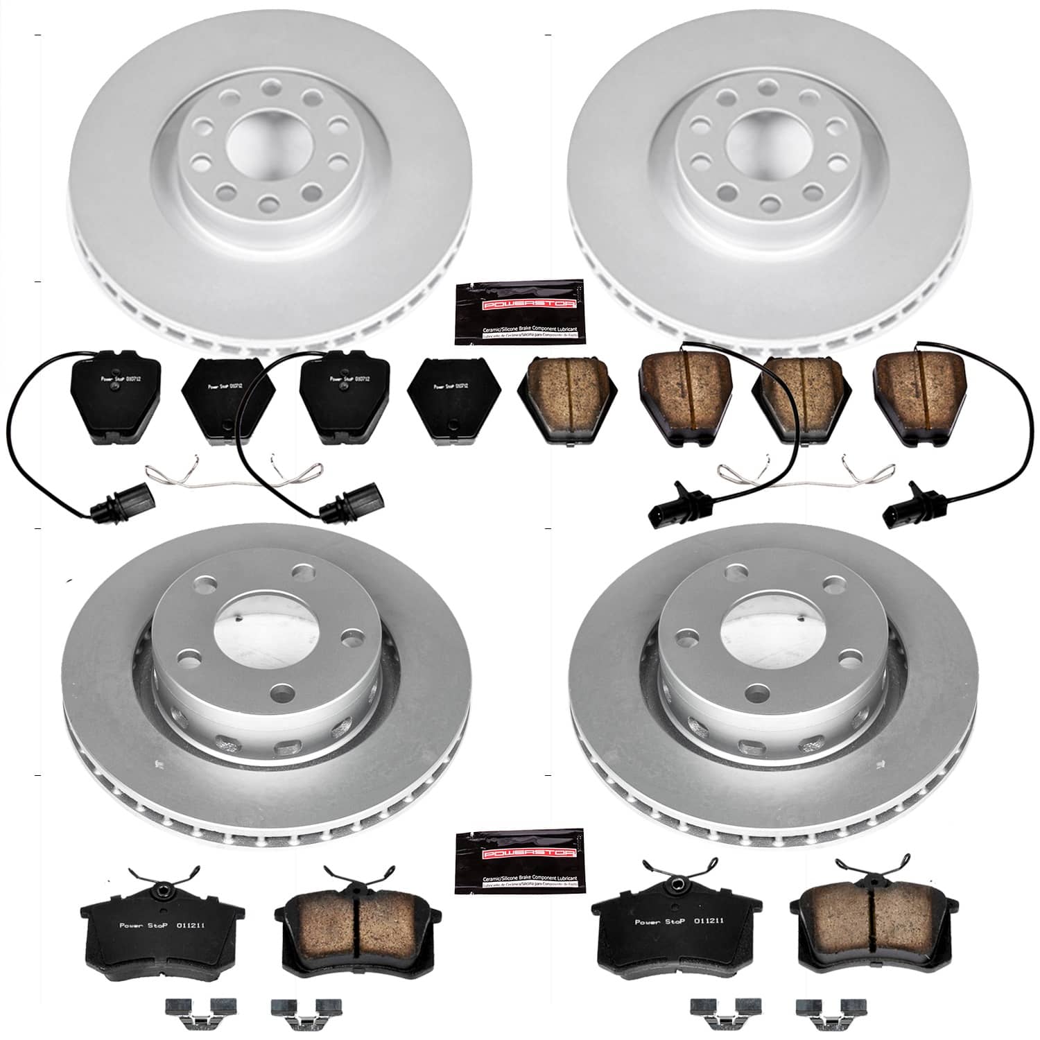Power Stop - CRK4204 - Front and Rear - Disc Brake Pad and Rotor Kit