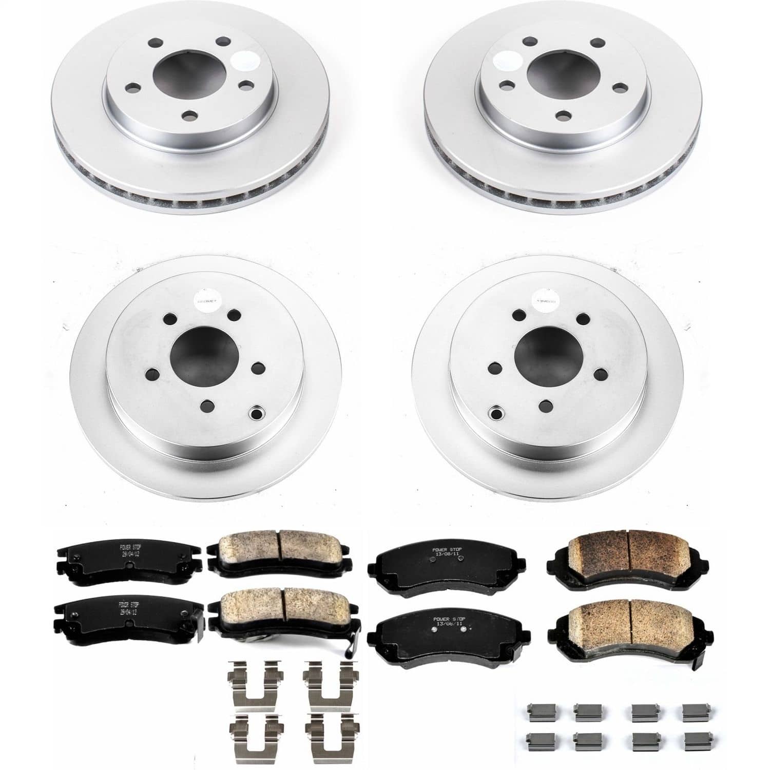 Power Stop - CRK4382 - Front and Rear - Disc Brake Pad and Rotor Kit