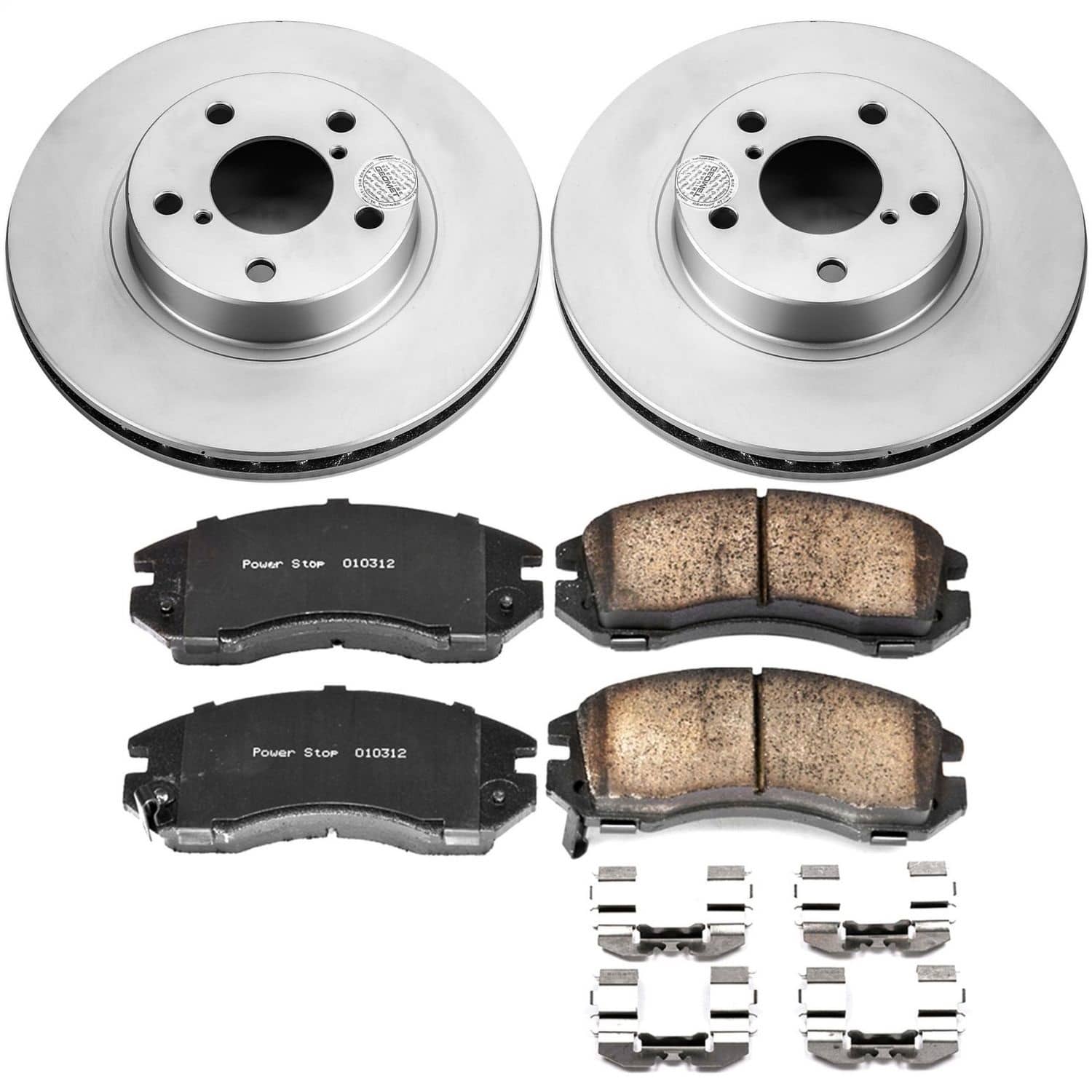 Power Stop - CRK443 - Front - Disc Brake Pad and Rotor Kit