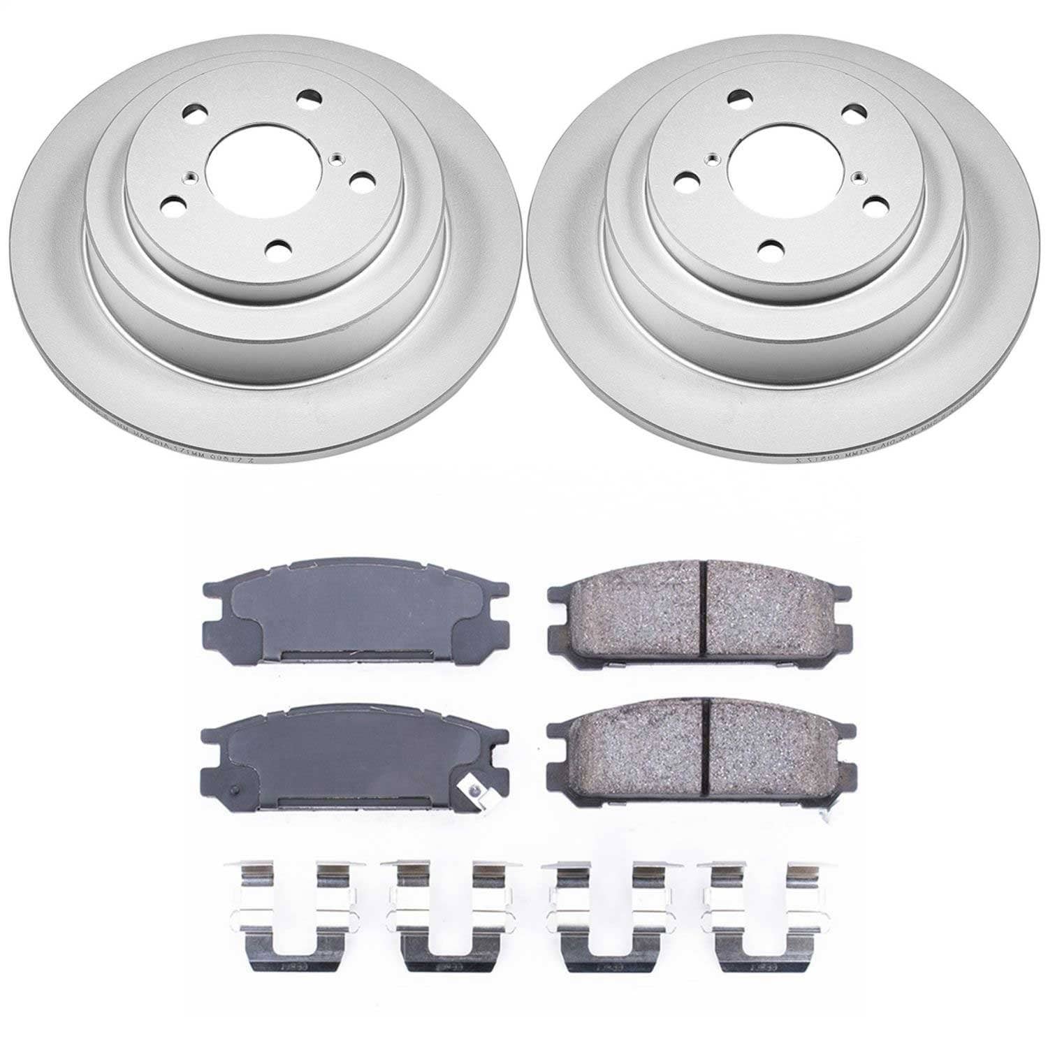 Power Stop - CRK448 - Rear - Disc Brake Pad and Rotor Kit