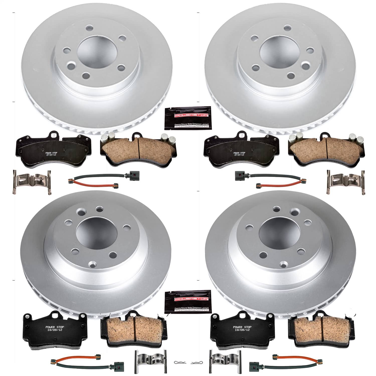 Power Stop - CRK4495 - Front and Rear - Disc Brake Pad and Rotor Kit