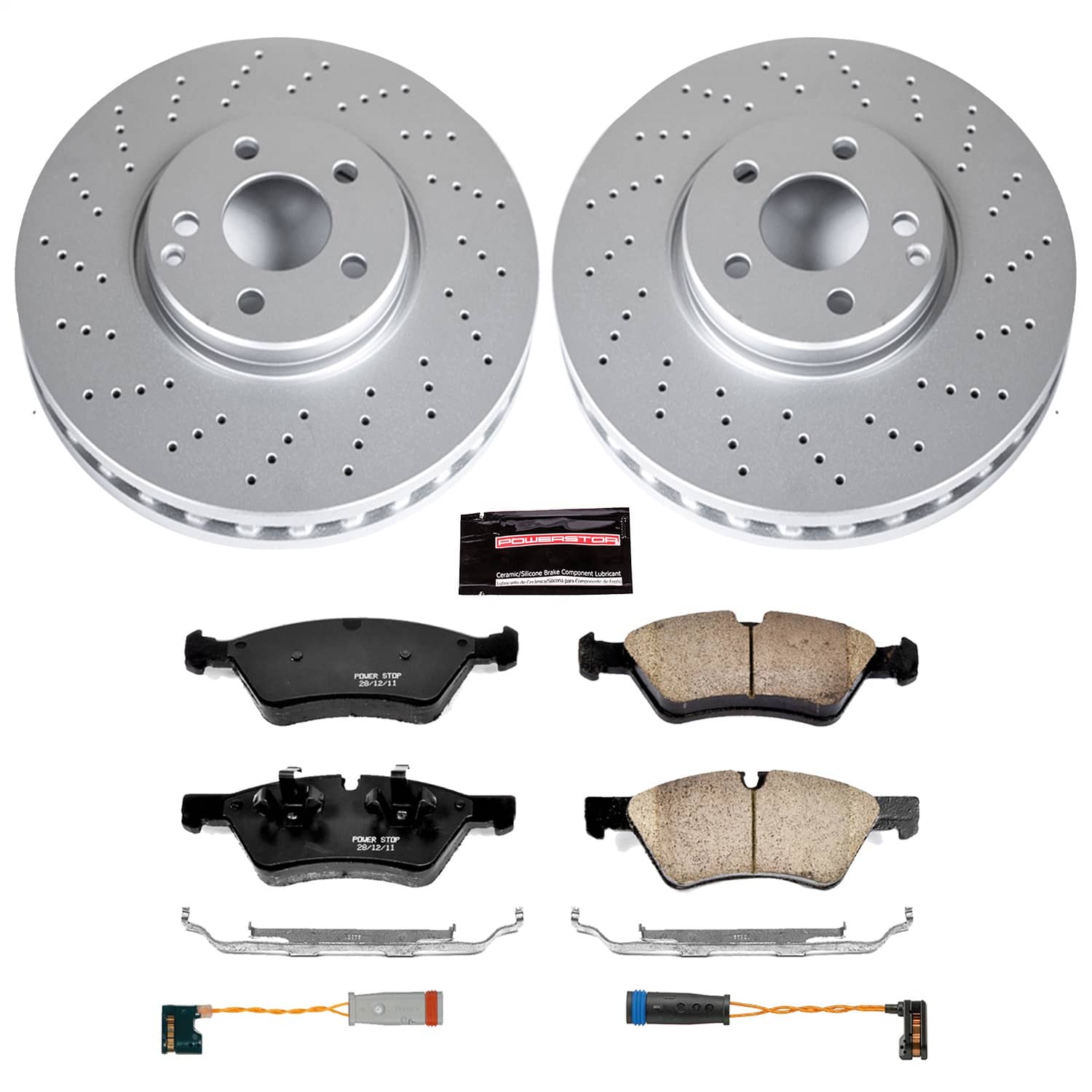 Power Stop - CRK4644 - Front - Disc Brake Pad and Rotor Kit
