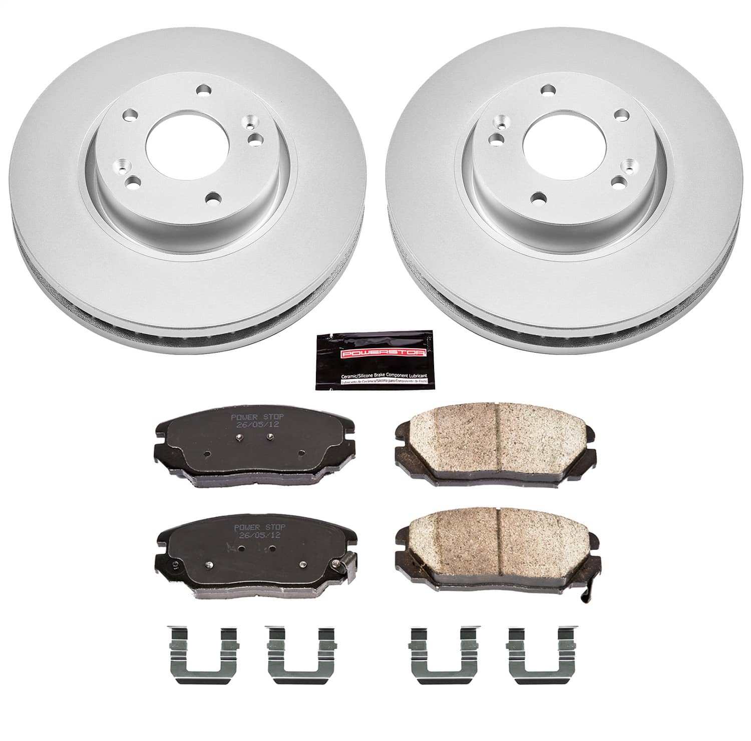Power Stop - CRK4647 - Front - Disc Brake Pad and Rotor Kit