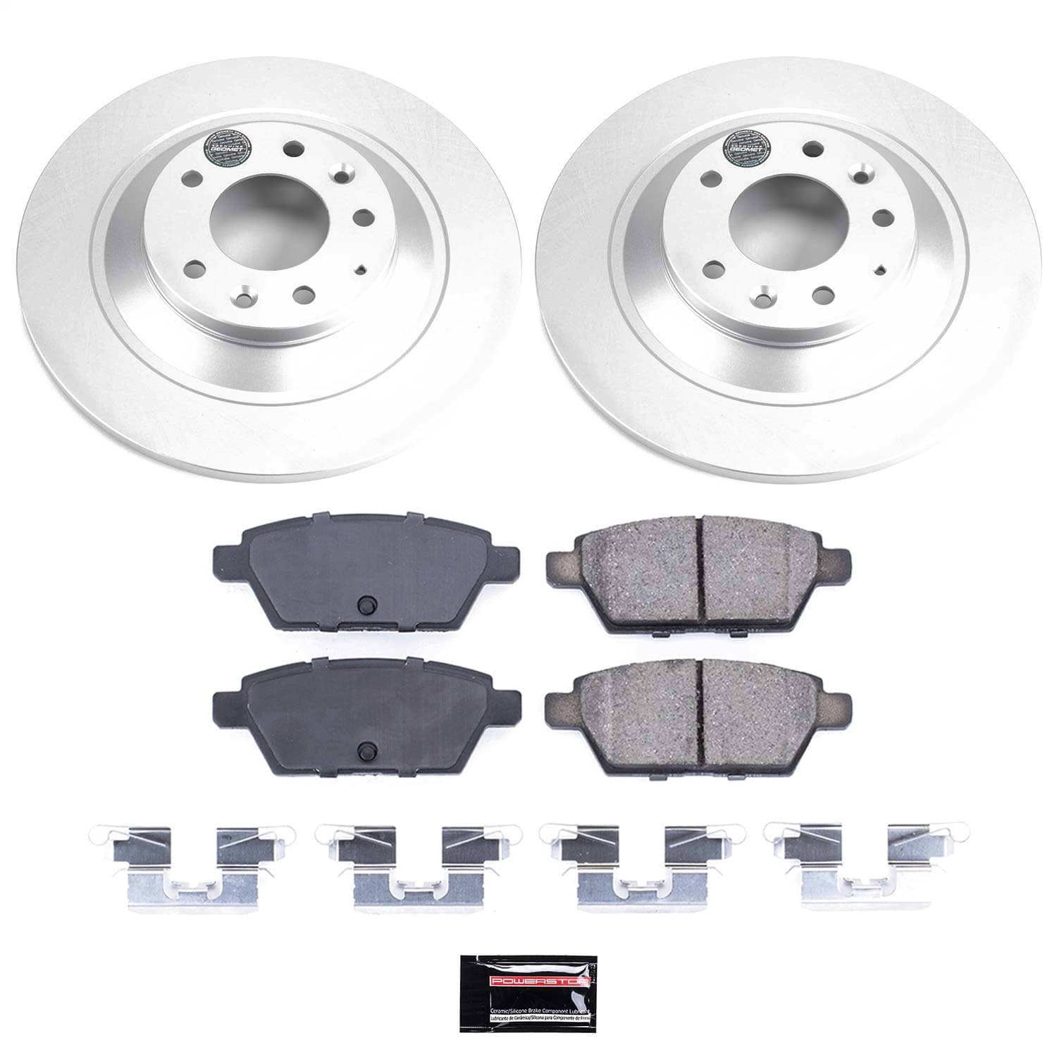 Power Stop - CRK4655 - Rear - Disc Brake Pad and Rotor Kit