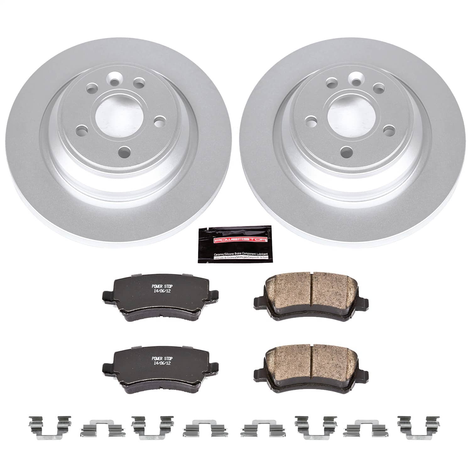 Power Stop - CRK4704 - Rear - Disc Brake Pad and Rotor Kit
