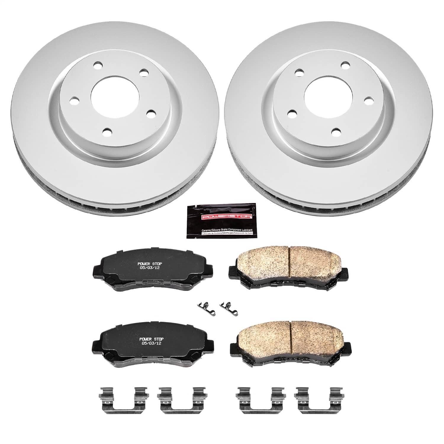 Power Stop - CRK4724 - Front - Disc Brake Pad and Rotor Kit