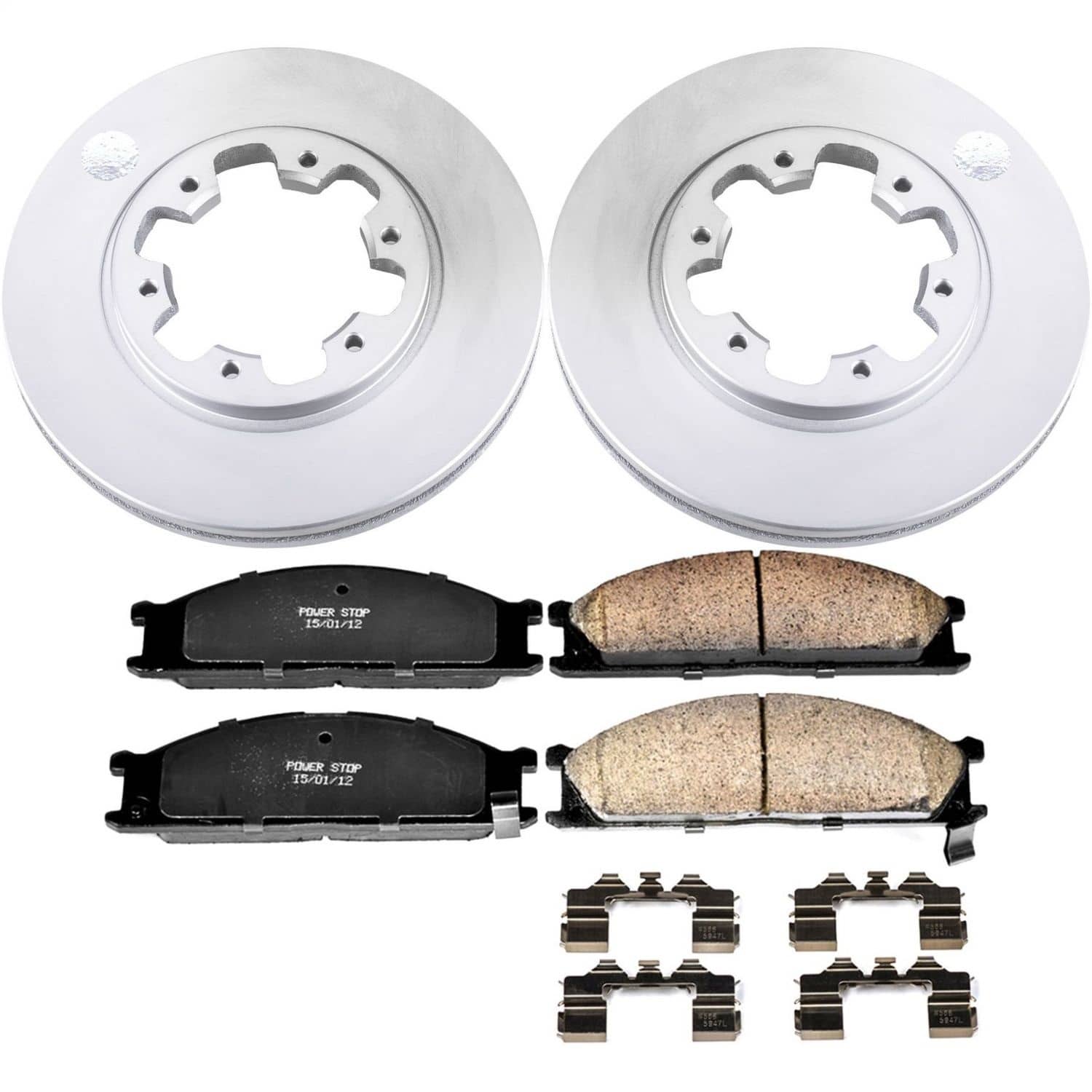 Power Stop - CRK4837 - Front - Disc Brake Pad and Rotor Kit