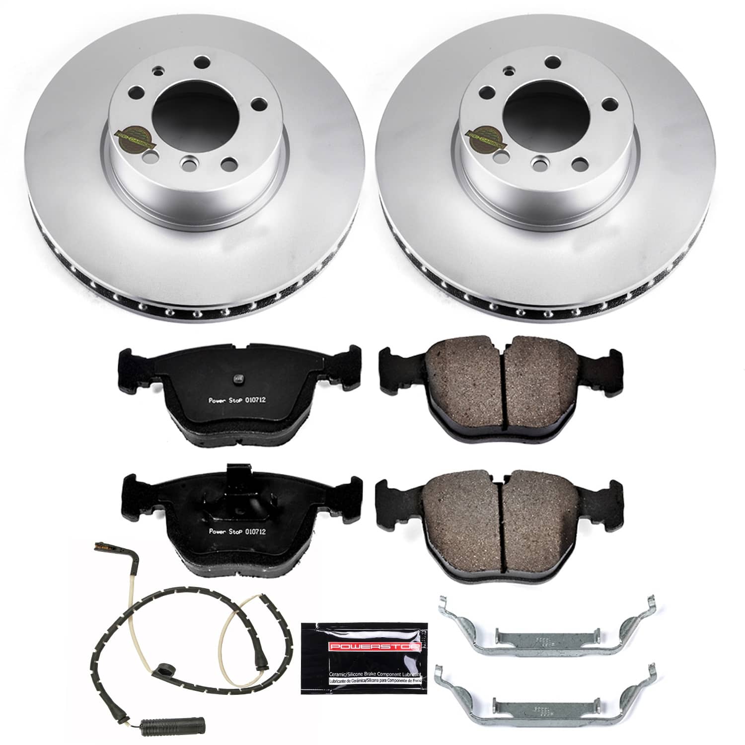 Power Stop - CRK508 - Front - Disc Brake Pad and Rotor Kit