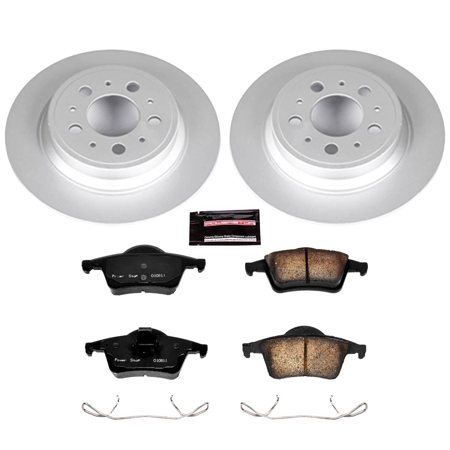 Power Stop - CRK5196 - Rear - Disc Brake Pad and Rotor Kit