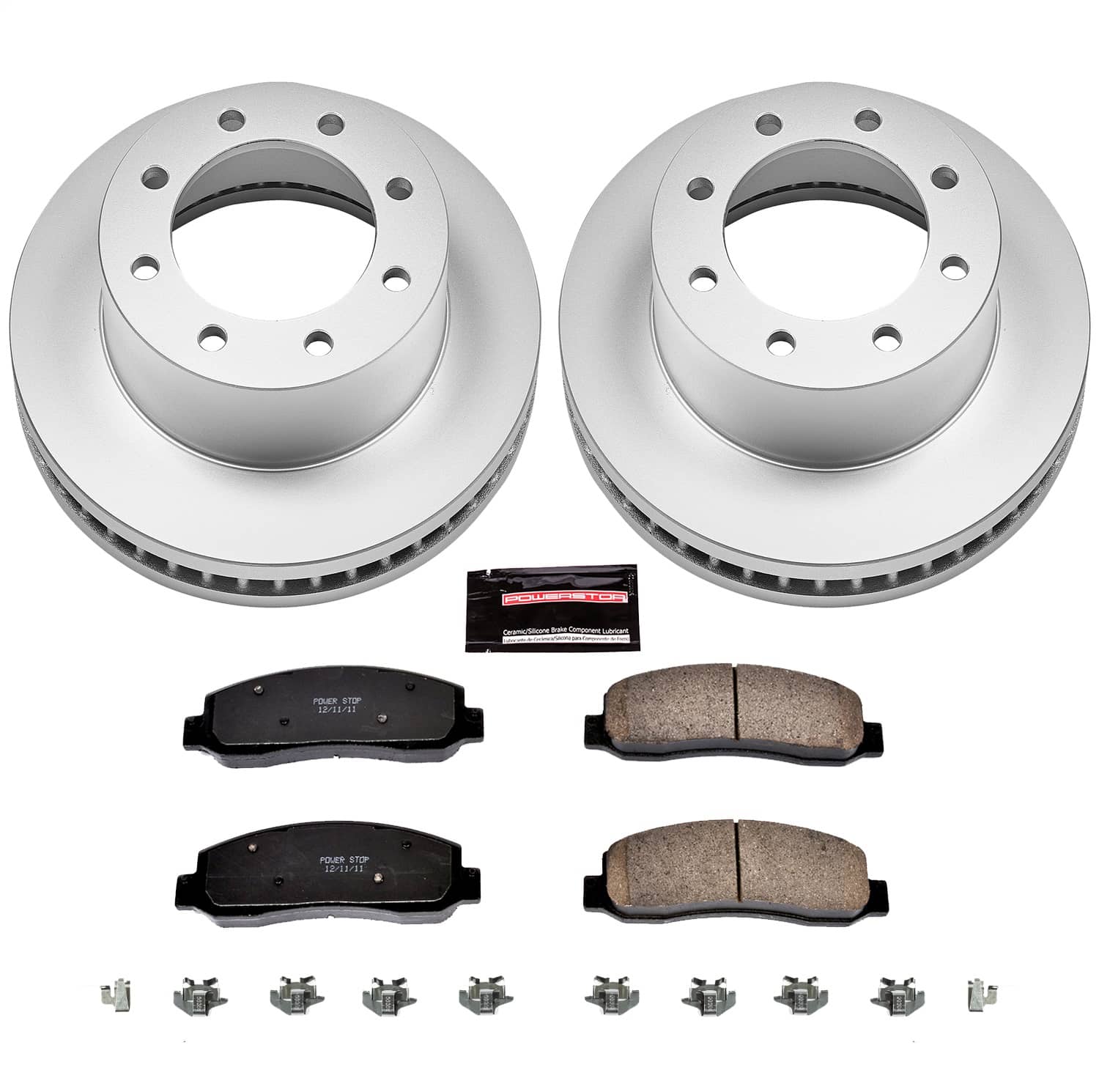 Power Stop - CRK5412 - Front - Disc Brake Pad and Rotor Kit
