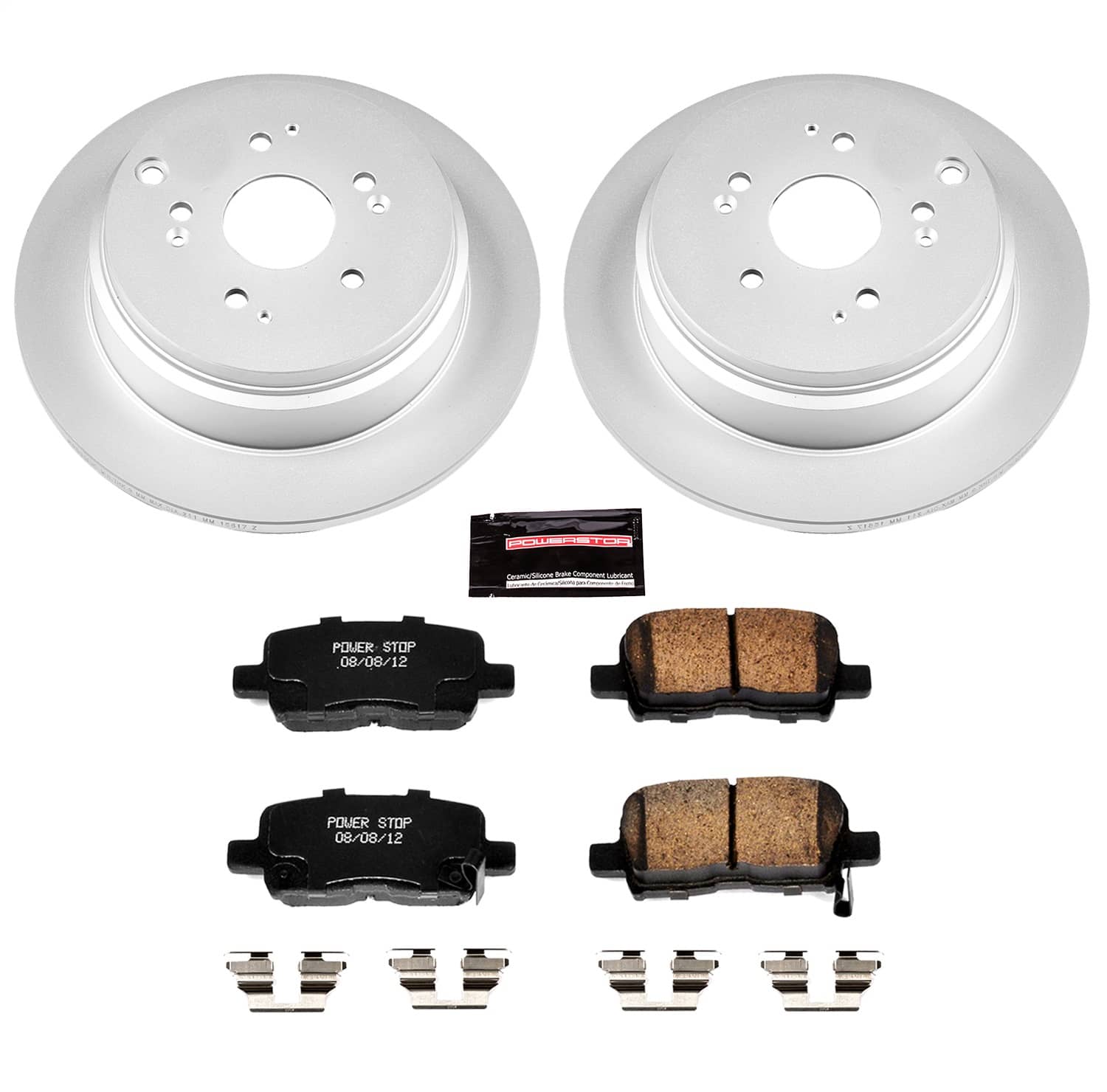 Power Stop - CRK5502 - Rear - Disc Brake Pad and Rotor Kit