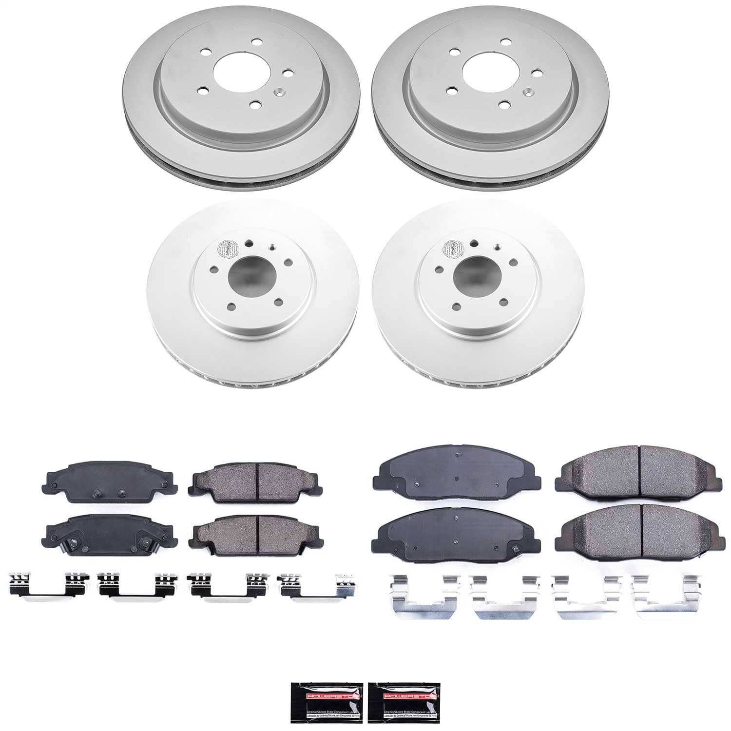 Power Stop - CRK5539 - Front and Rear - Disc Brake Pad and Rotor Kit