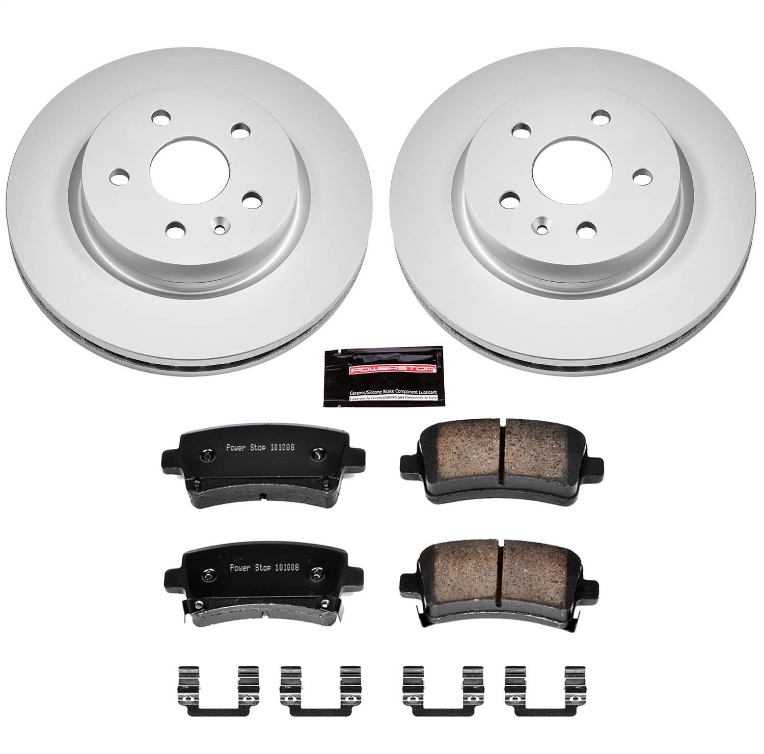 Power Stop - CRK5547 - Rear - Disc Brake Pad and Rotor Kit