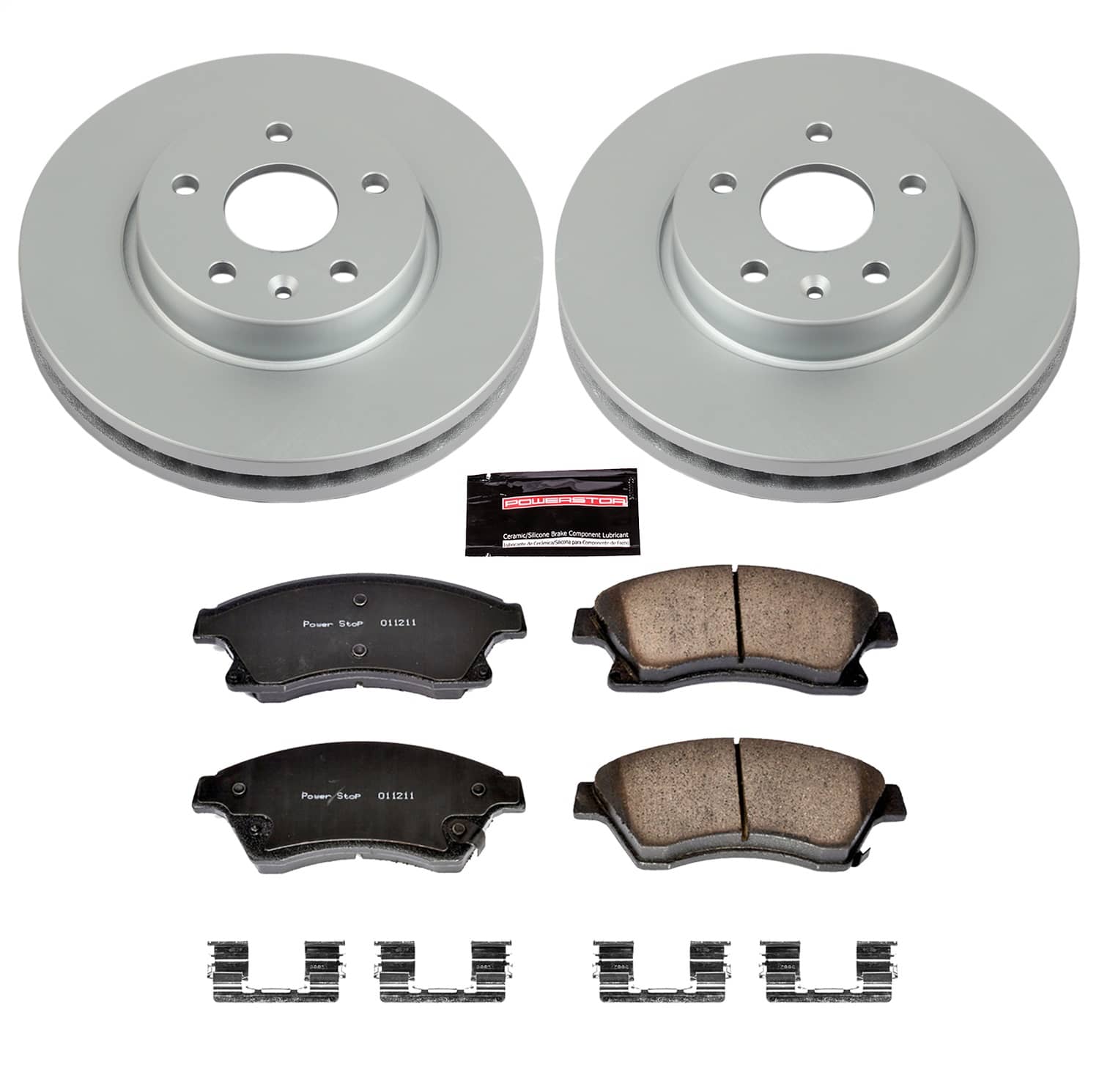 Power Stop - CRK5550 - Front - Disc Brake Pad and Rotor Kit