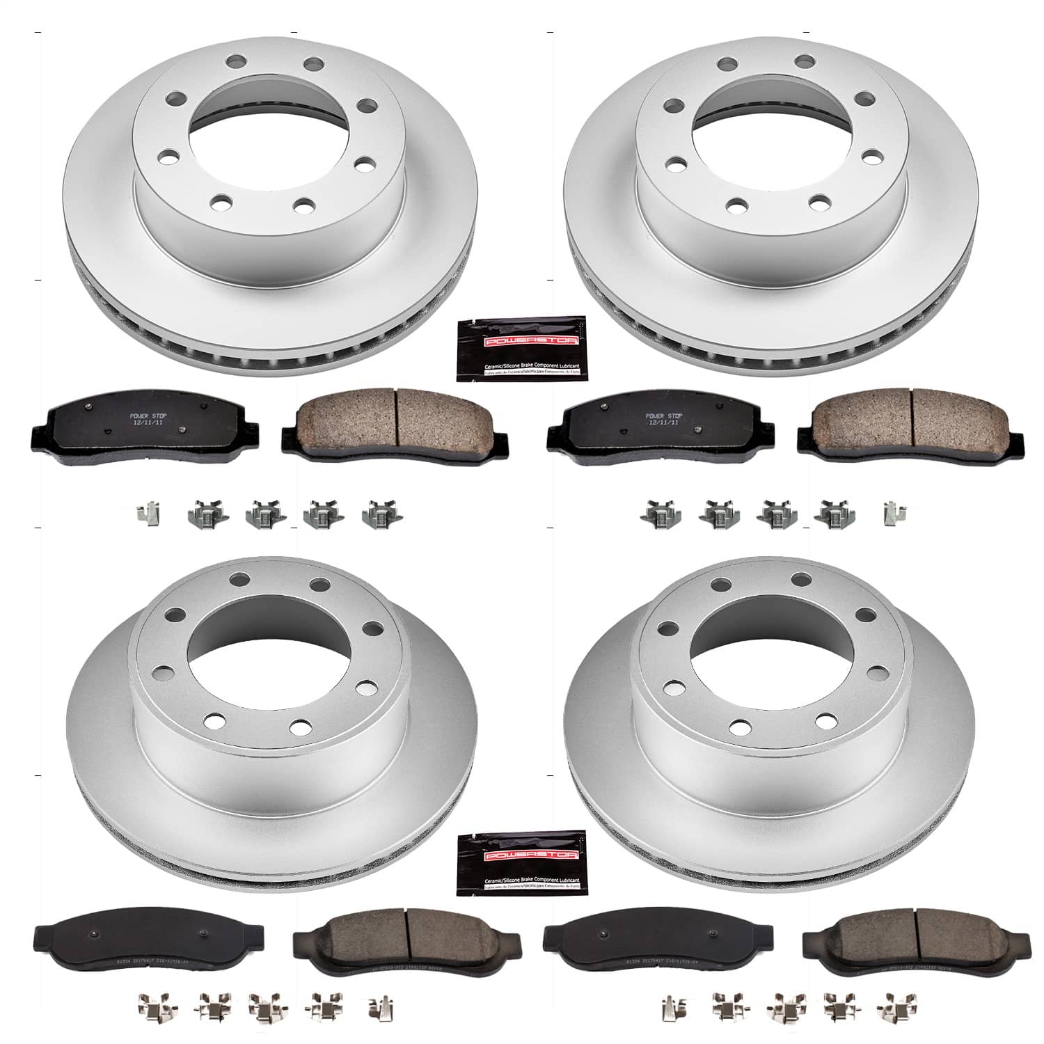 Power Stop - CRK5575 - Front and Rear - Disc Brake Pad and Rotor Kit