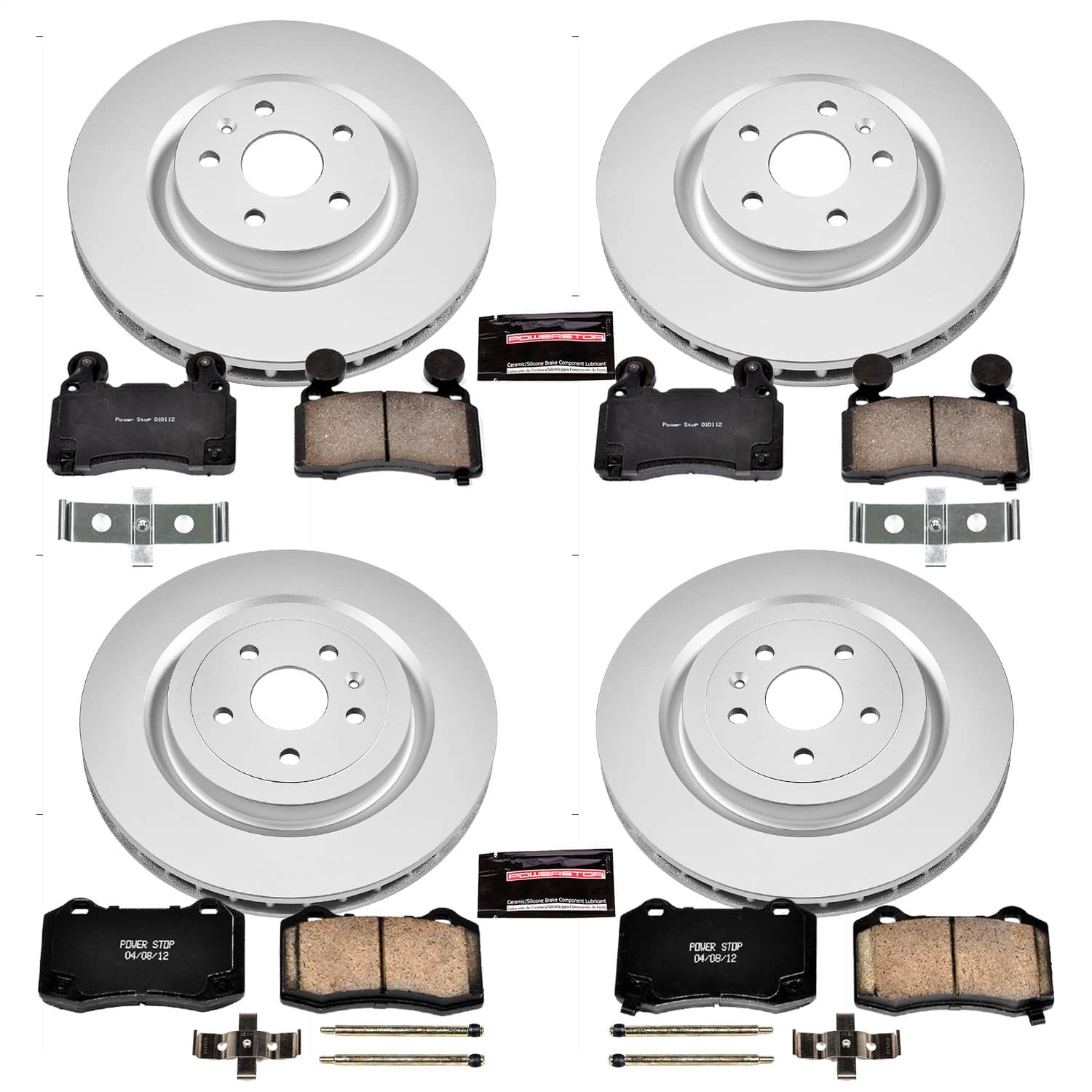 Power Stop - CRK5603 - Front and Rear - Disc Brake Pad and Rotor Kit