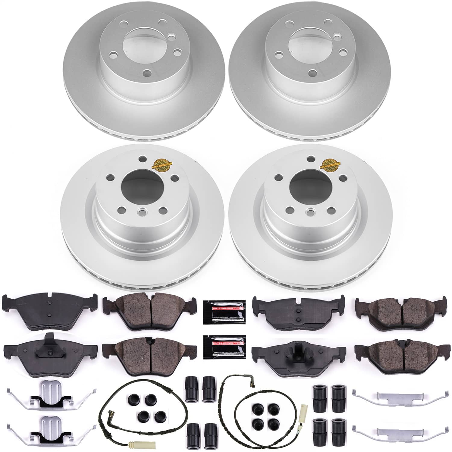 Power Stop - CRK5766 - Front and Rear - Disc Brake Pad and Rotor Kit