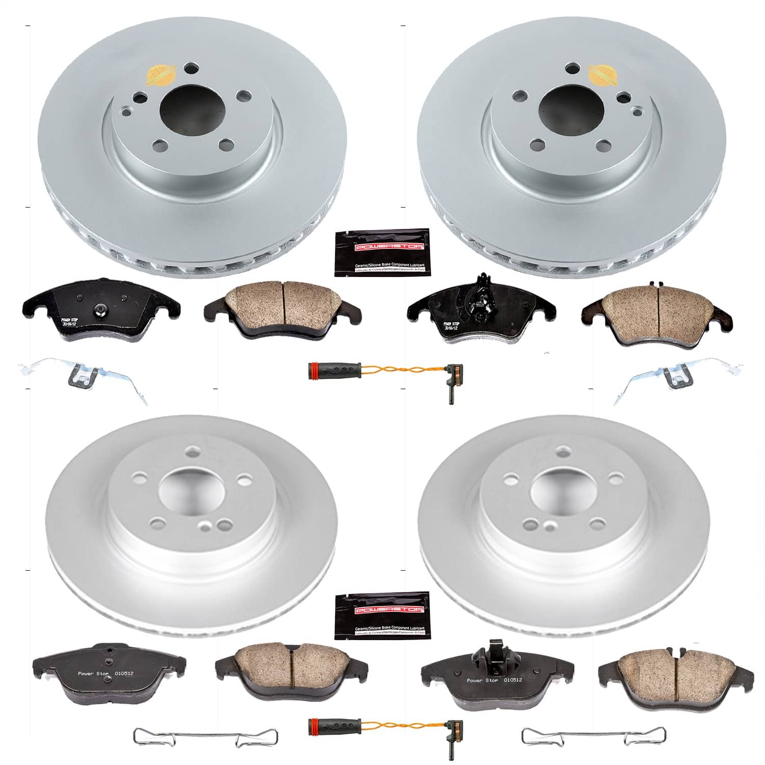 Power Stop - CRK5793 - Front and Rear - Disc Brake Pad and Rotor Kit