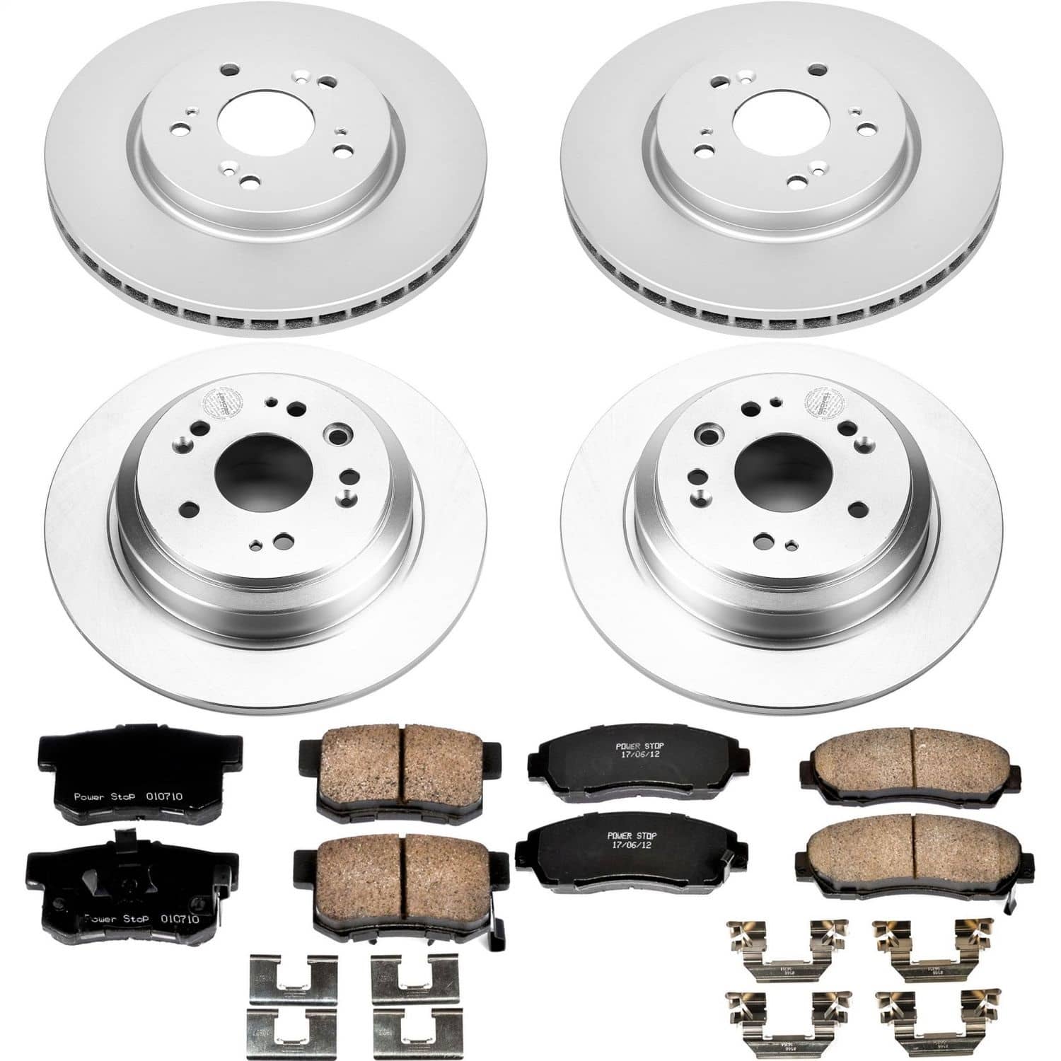 Power Stop - CRK5815 - Front and Rear - Disc Brake Pad and Rotor Kit