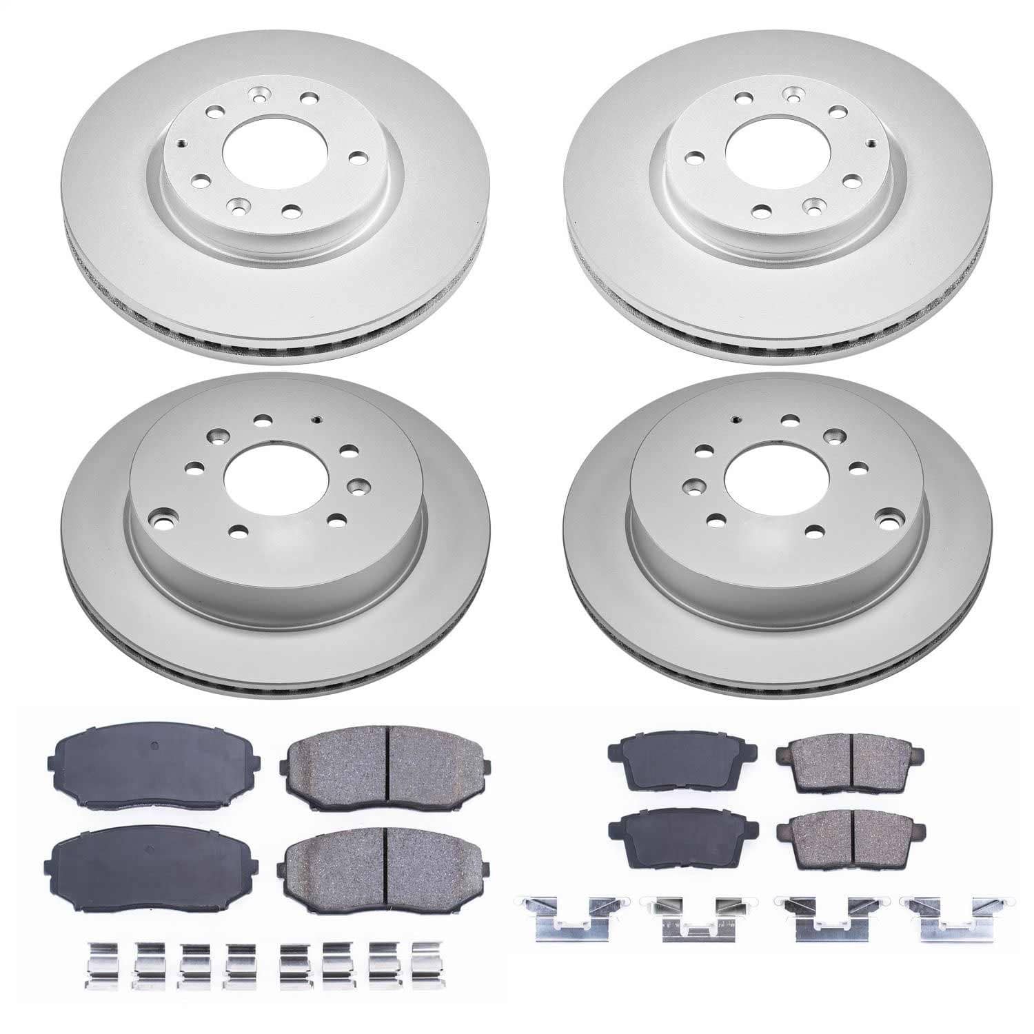 Power Stop - CRK5829 - Front and Rear - Disc Brake Pad and Rotor Kit