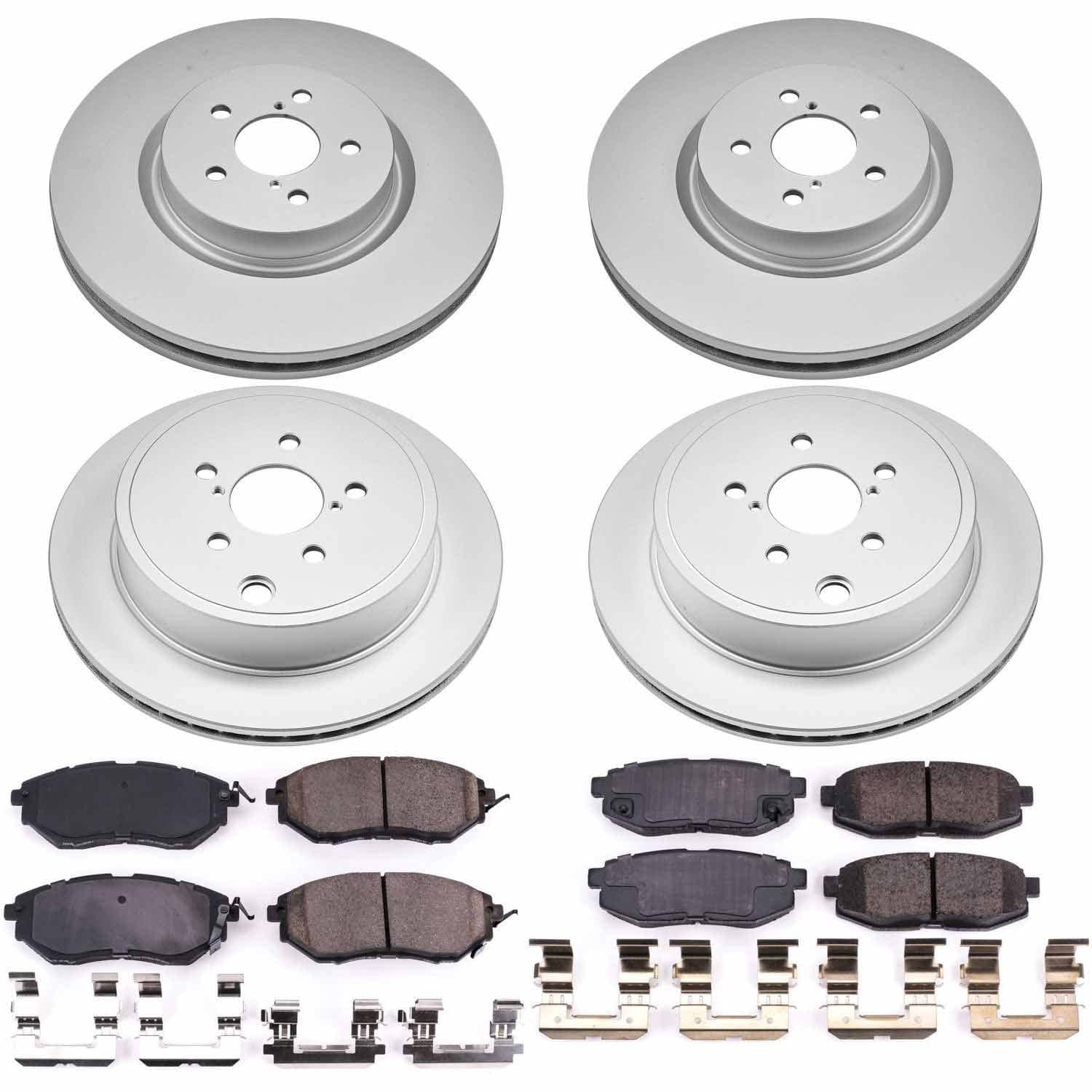 Power Stop - CRK5830 - Front and Rear - Disc Brake Pad and Rotor Kit
