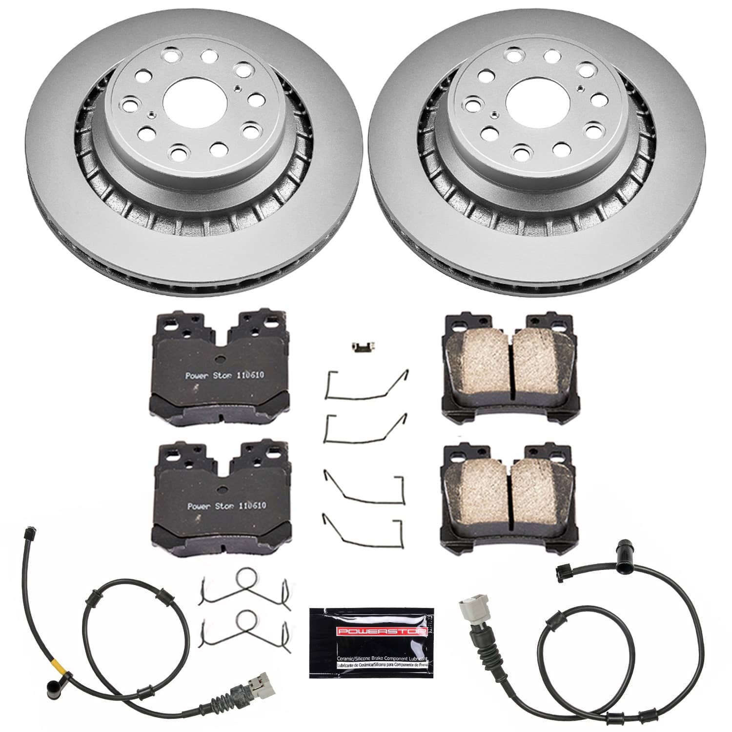 Power Stop - CRK5841 - Rear - Disc Brake Pad and Rotor Kit