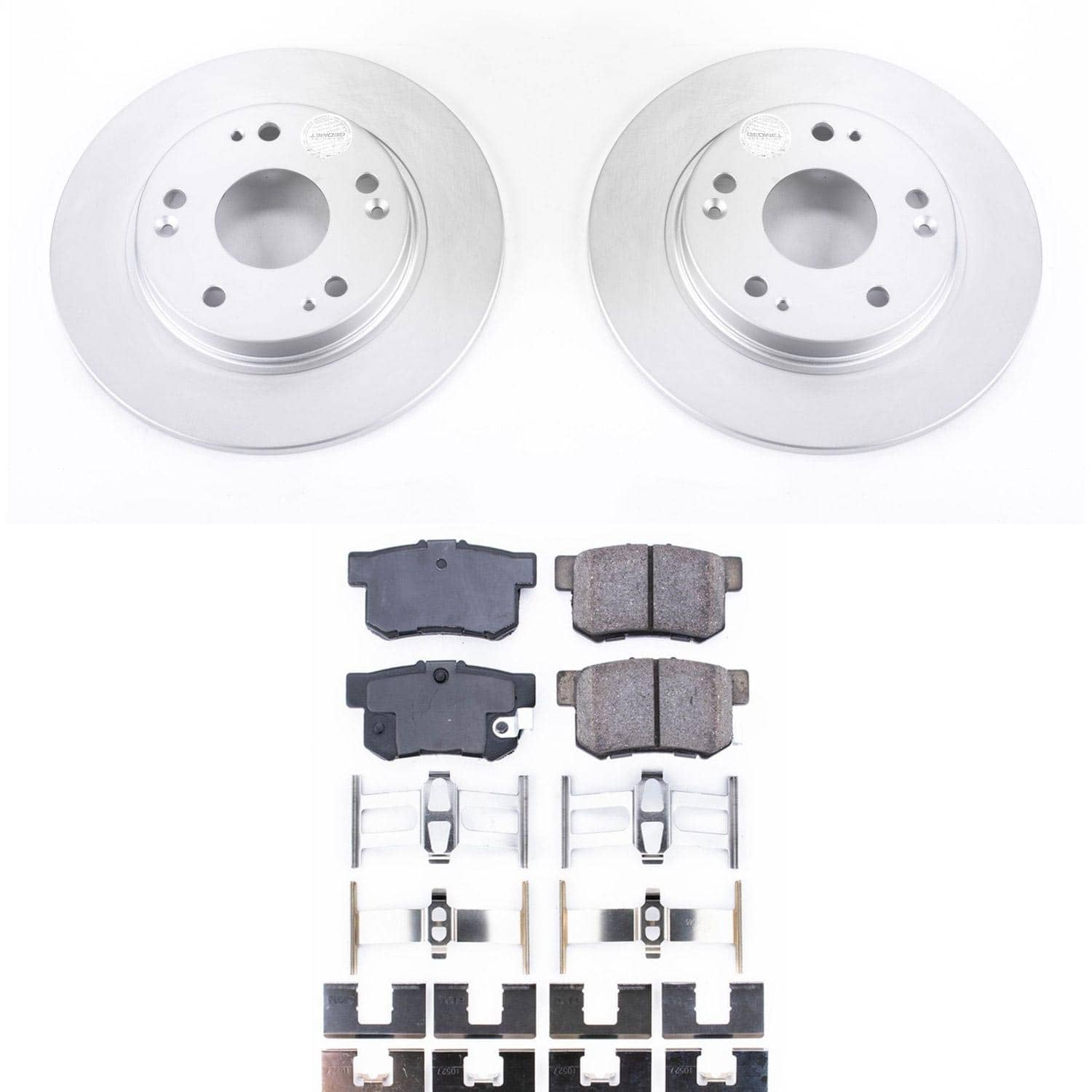 Power Stop - CRK5860 - Rear - Disc Brake Pad and Rotor Kit