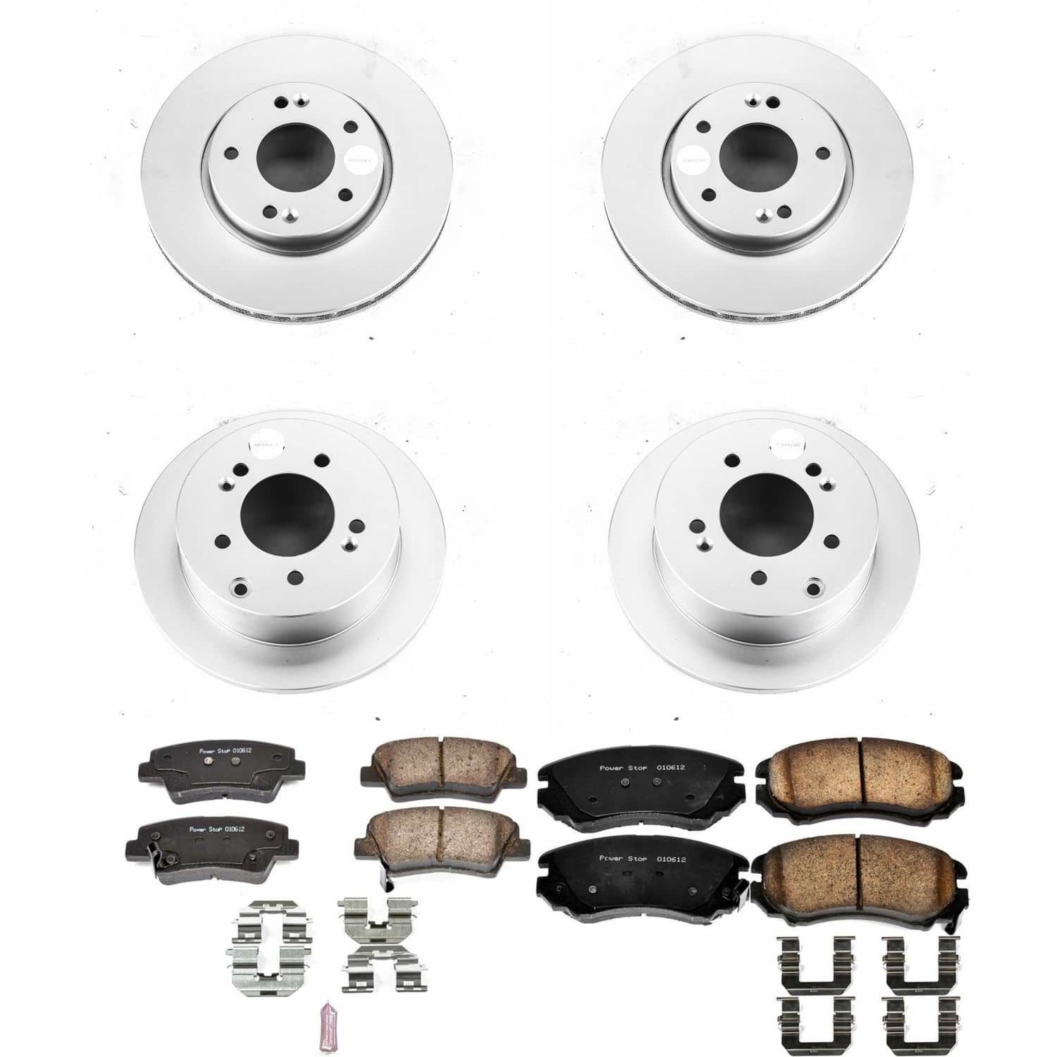 Power Stop - CRK5914 - Front and Rear - Disc Brake Pad and Rotor Kit