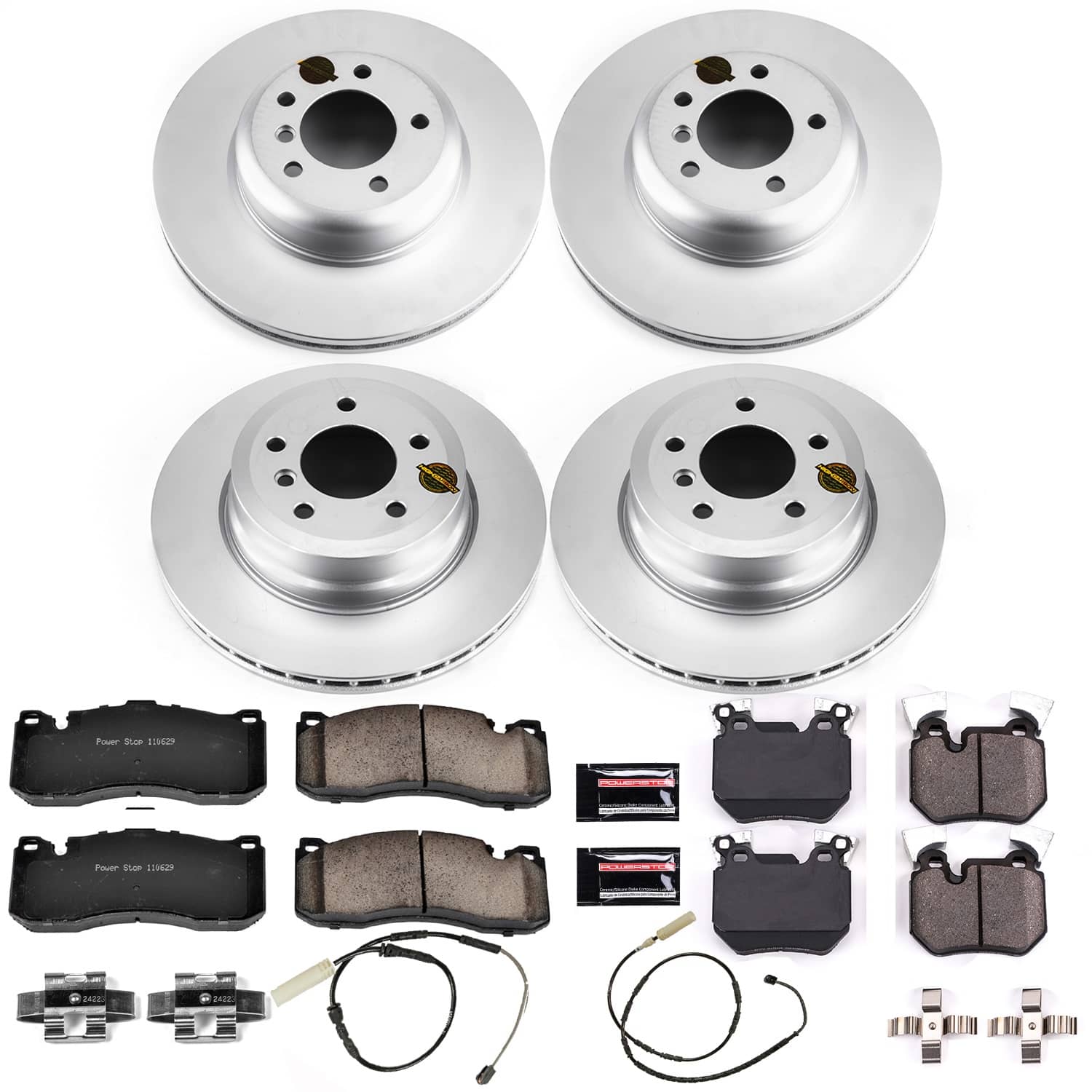 Power Stop - CRK6005 - Front and Rear - Disc Brake Pad and Rotor Kit