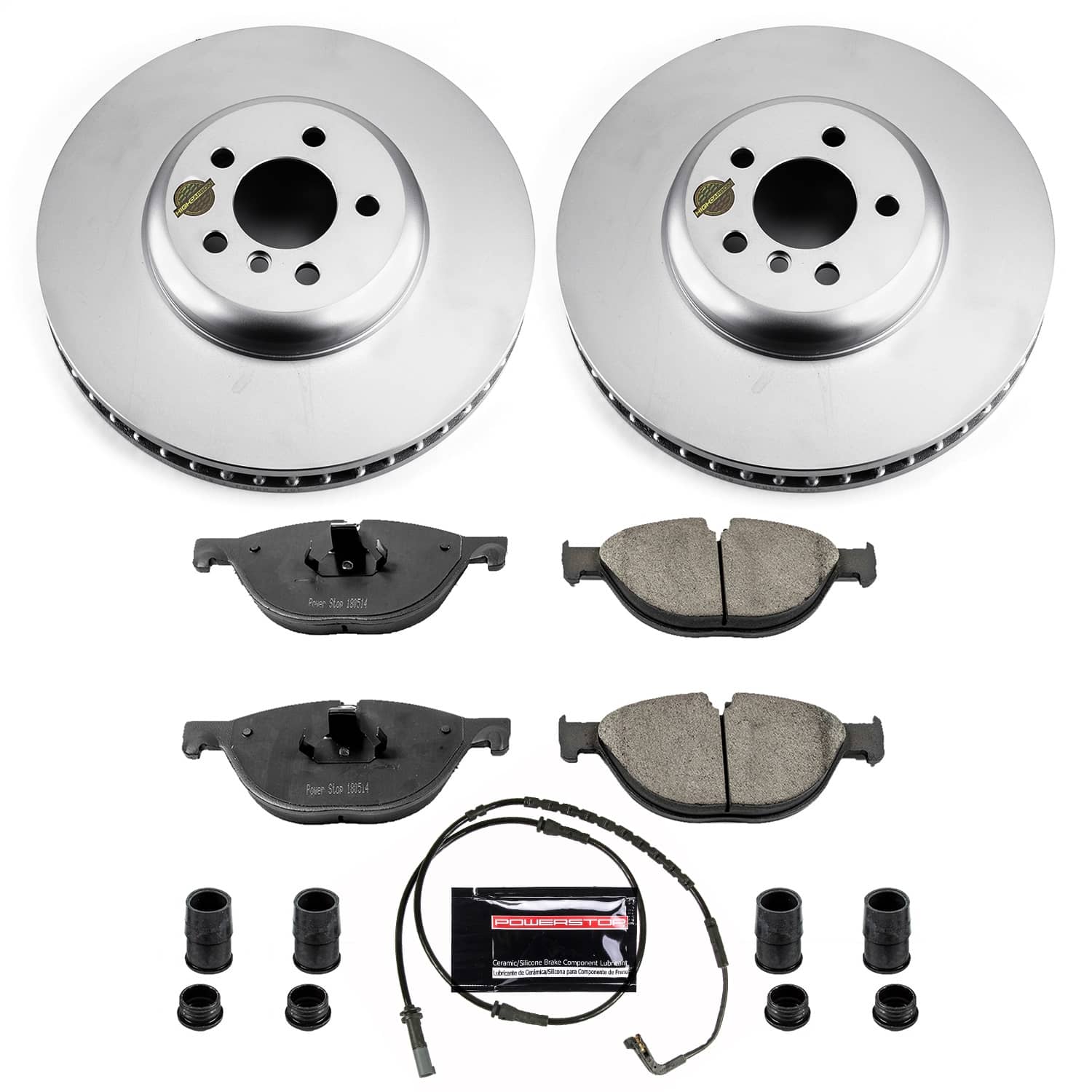 Power Stop - CRK6012 - Front - Disc Brake Pad and Rotor Kit