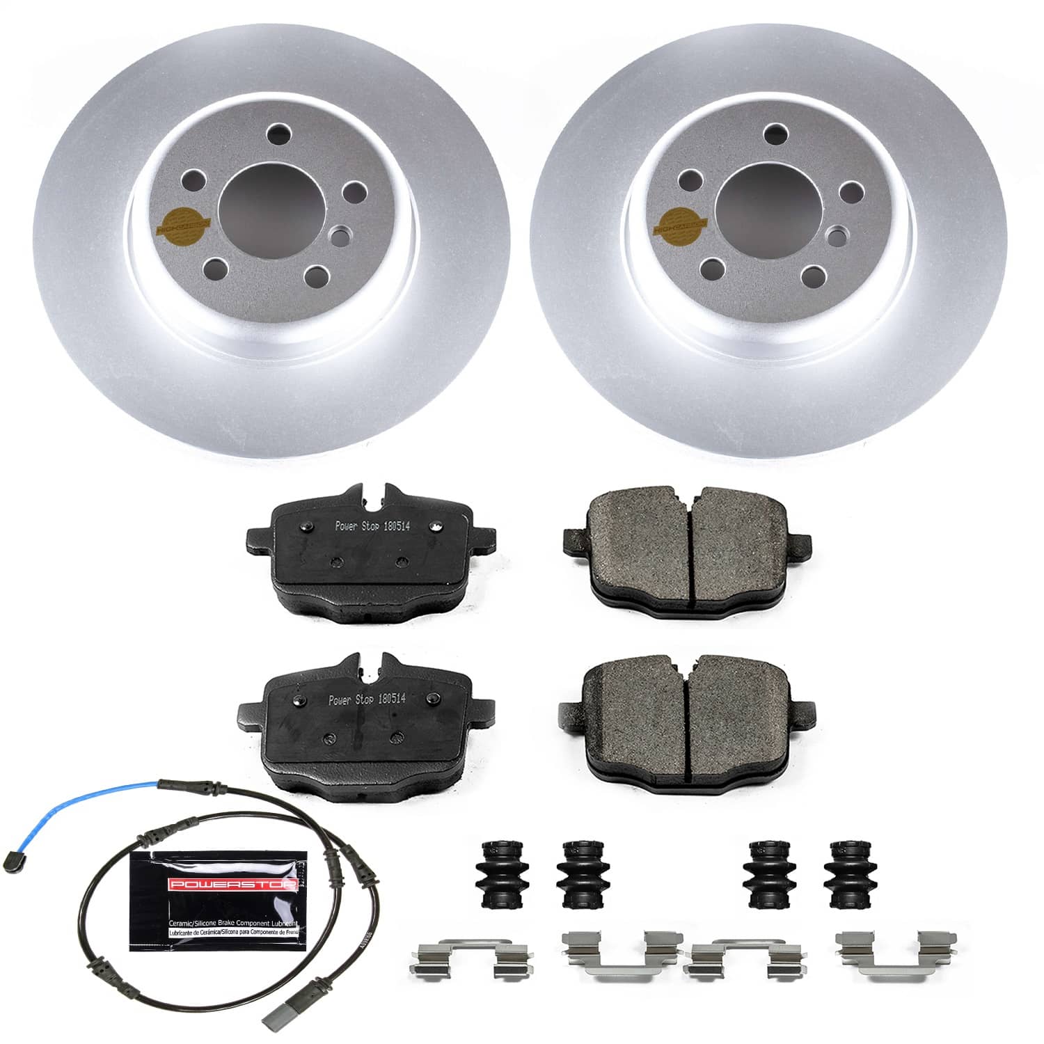 Power Stop - CRK6037 - Rear - Disc Brake Pad and Rotor Kit