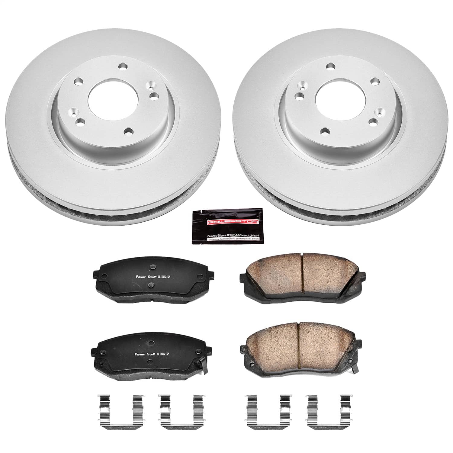 Power Stop - CRK6087 - Front - Disc Brake Pad and Rotor Kit