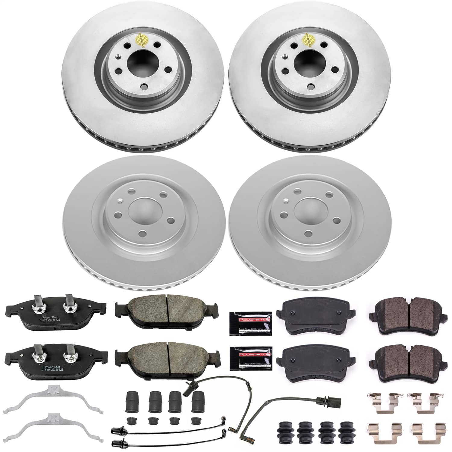 Power Stop - CRK6130 - Front and Rear - Disc Brake Pad and Rotor Kit
