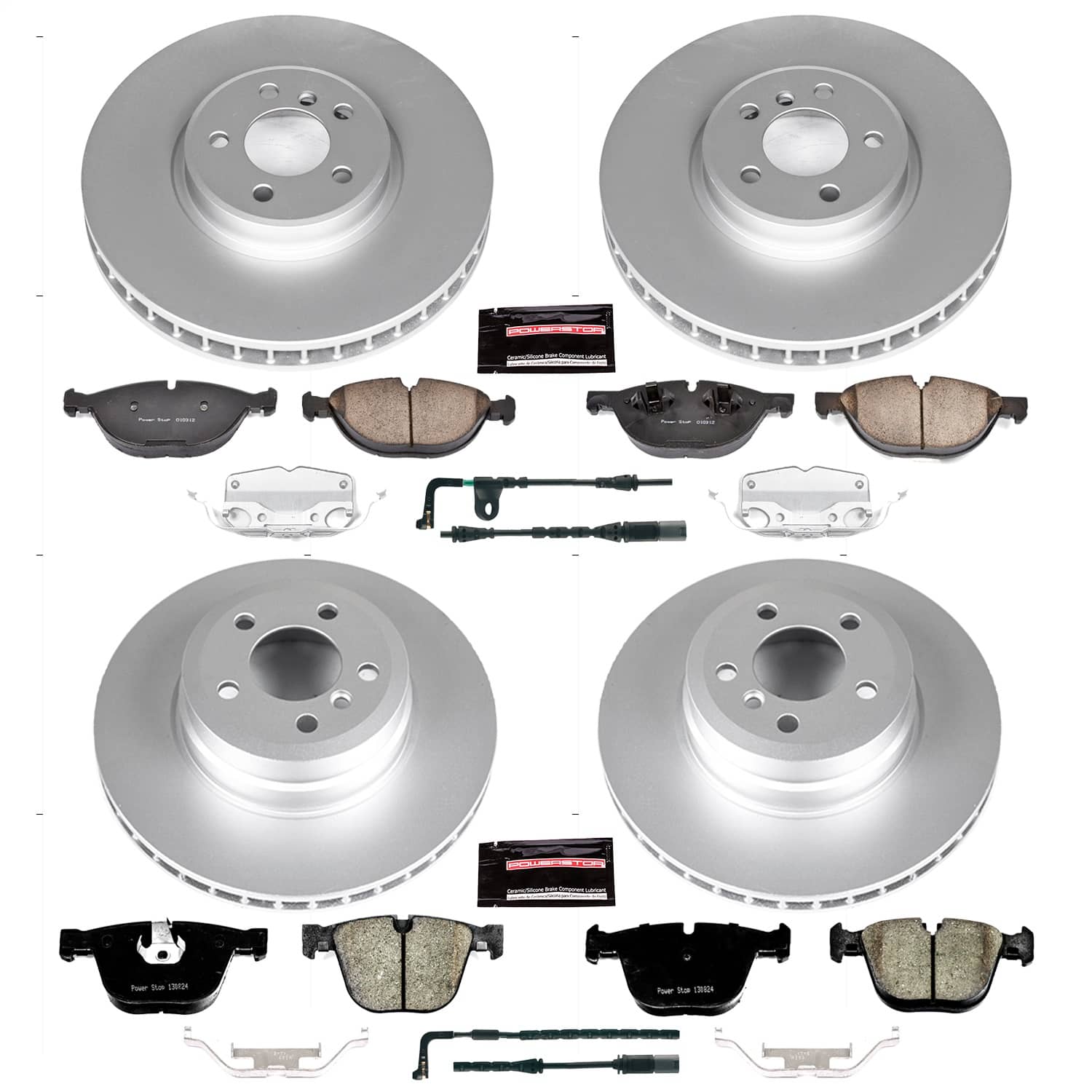 Power Stop - CRK6145 - Front and Rear - Disc Brake Pad and Rotor Kit