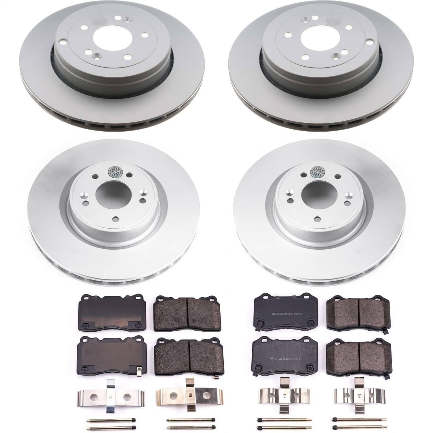 Power Stop - CRK6167 - Front and Rear - Disc Brake Pad and Rotor Kit