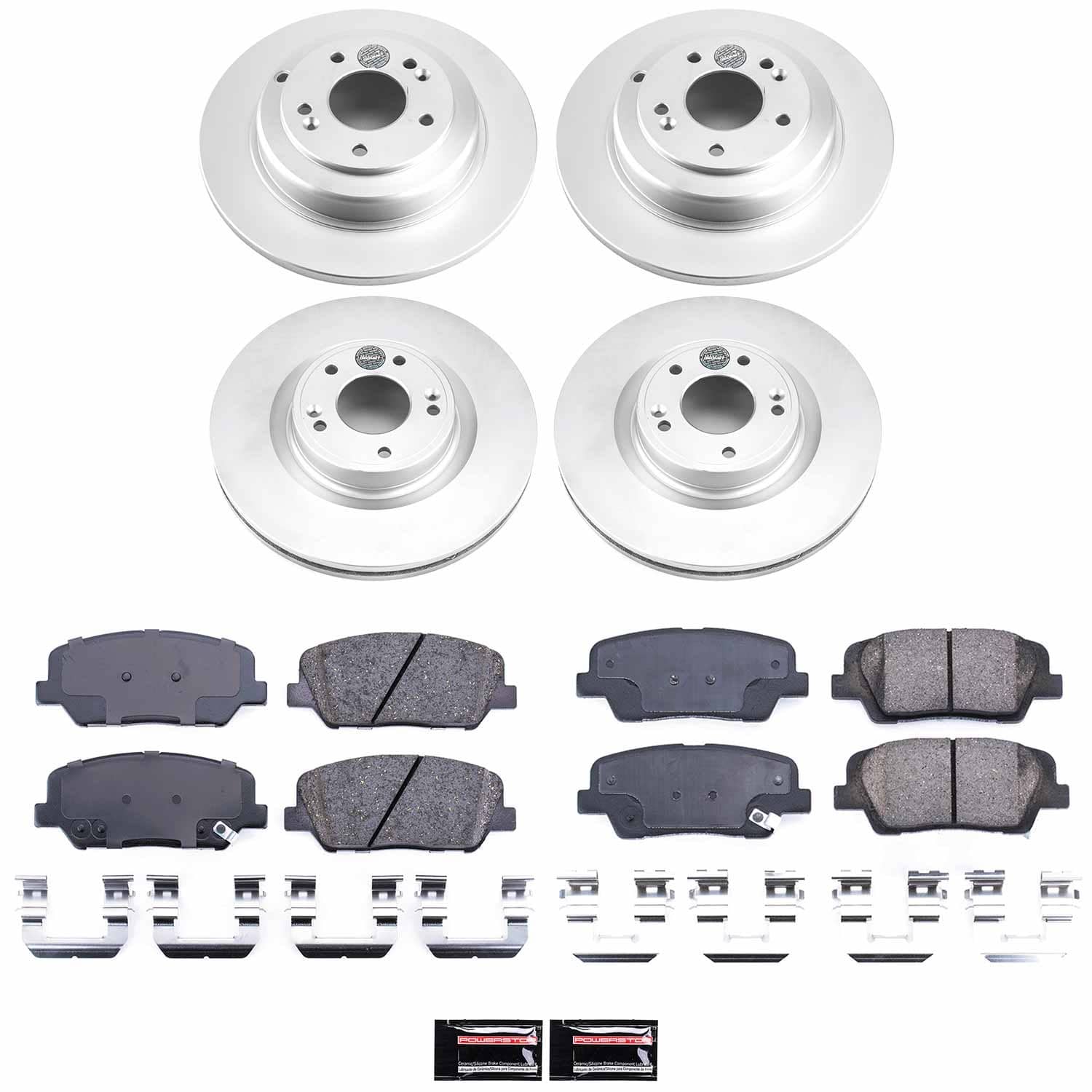 Power Stop - CRK6170 - Front and Rear - Disc Brake Pad and Rotor Kit