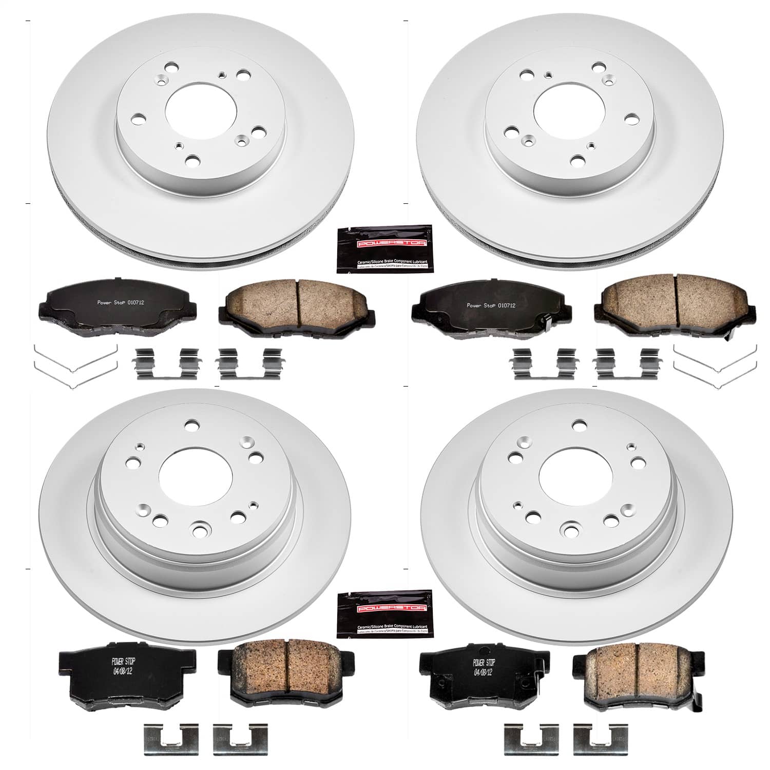 Power Stop - CRK6171 - Front and Rear - Disc Brake Pad and Rotor Kit