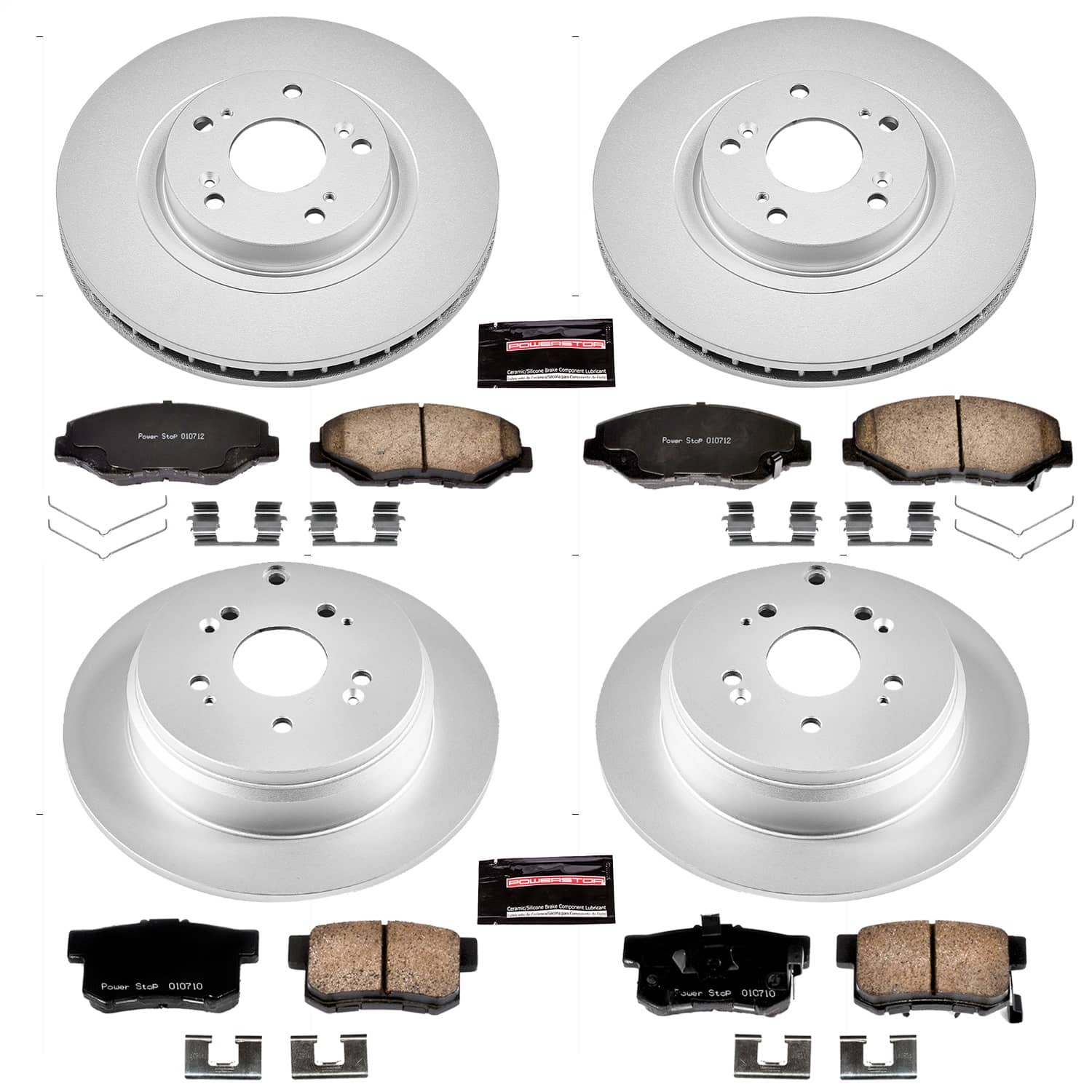 Power Stop - CRK6173 - Front and Rear - Disc Brake Pad and Rotor Kit