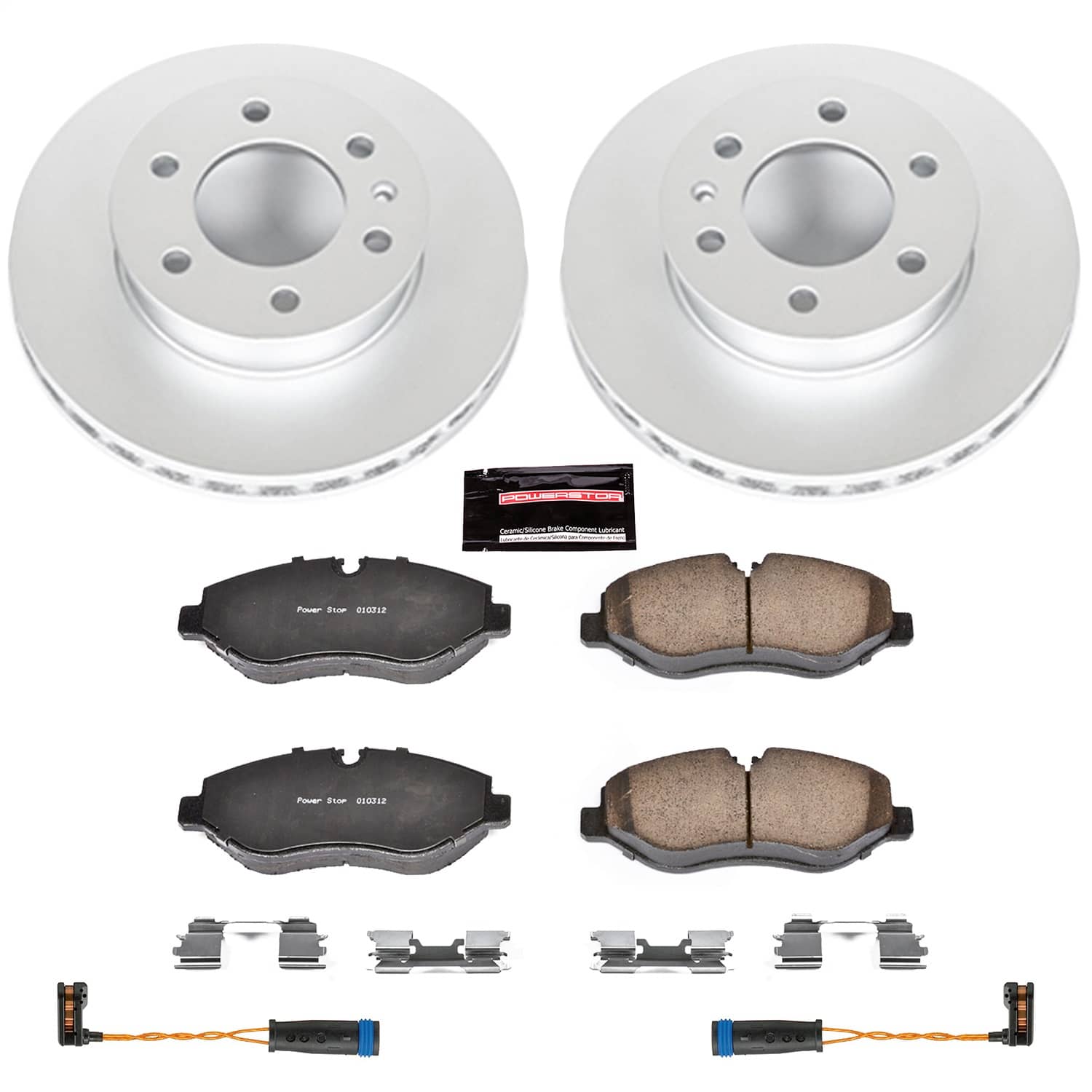Power Stop - CRK6236 - Front - Disc Brake Pad and Rotor Kit