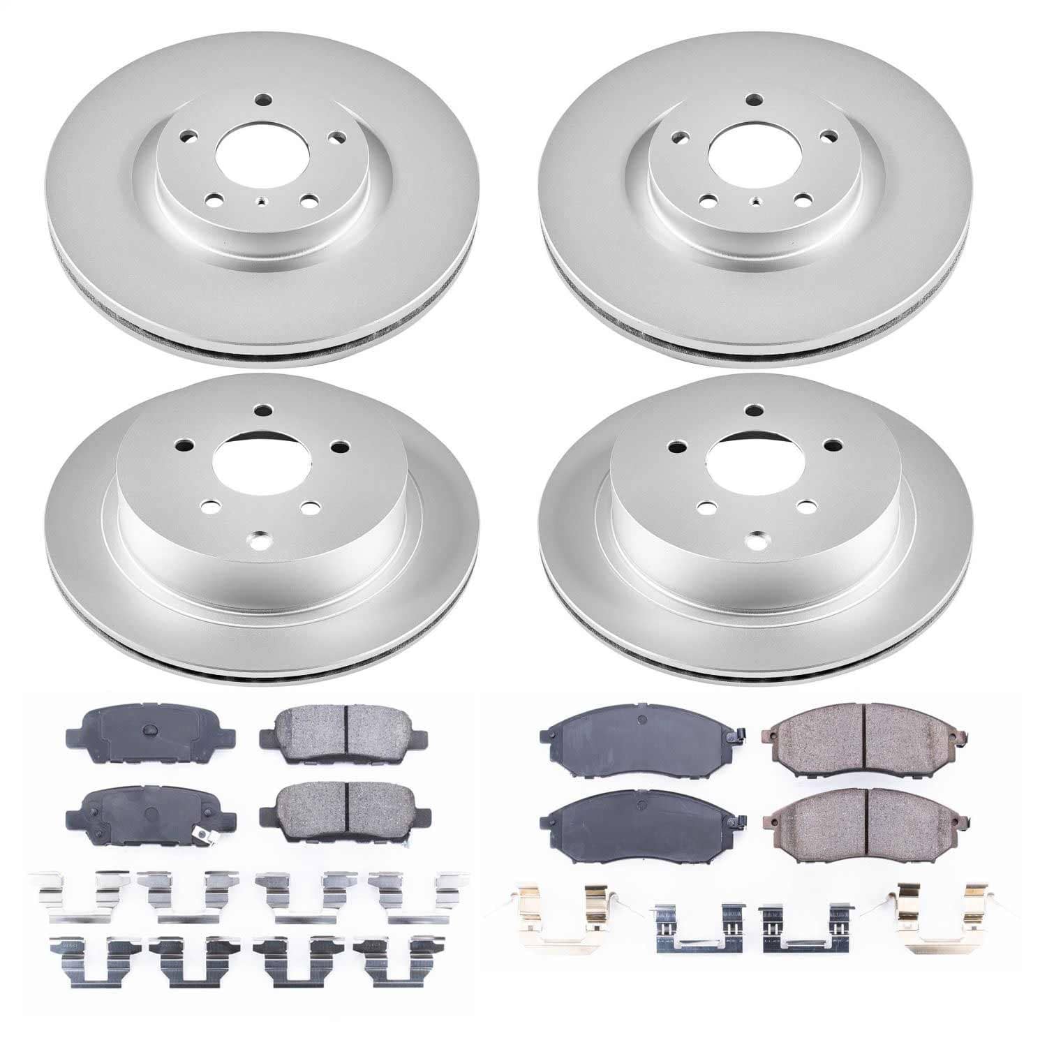Power Stop - CRK6237 - Front and Rear - Disc Brake Pad and Rotor Kit