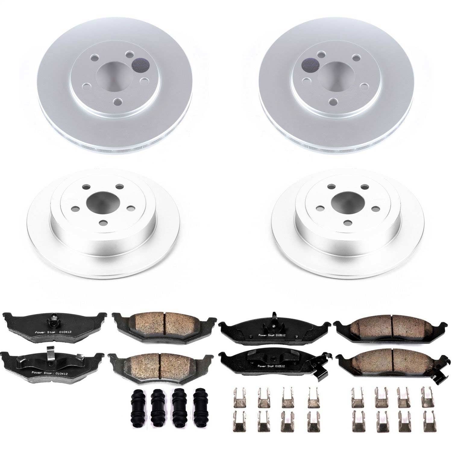 Power Stop - CRK6264 - Front and Rear - Disc Brake Pad and Rotor Kit