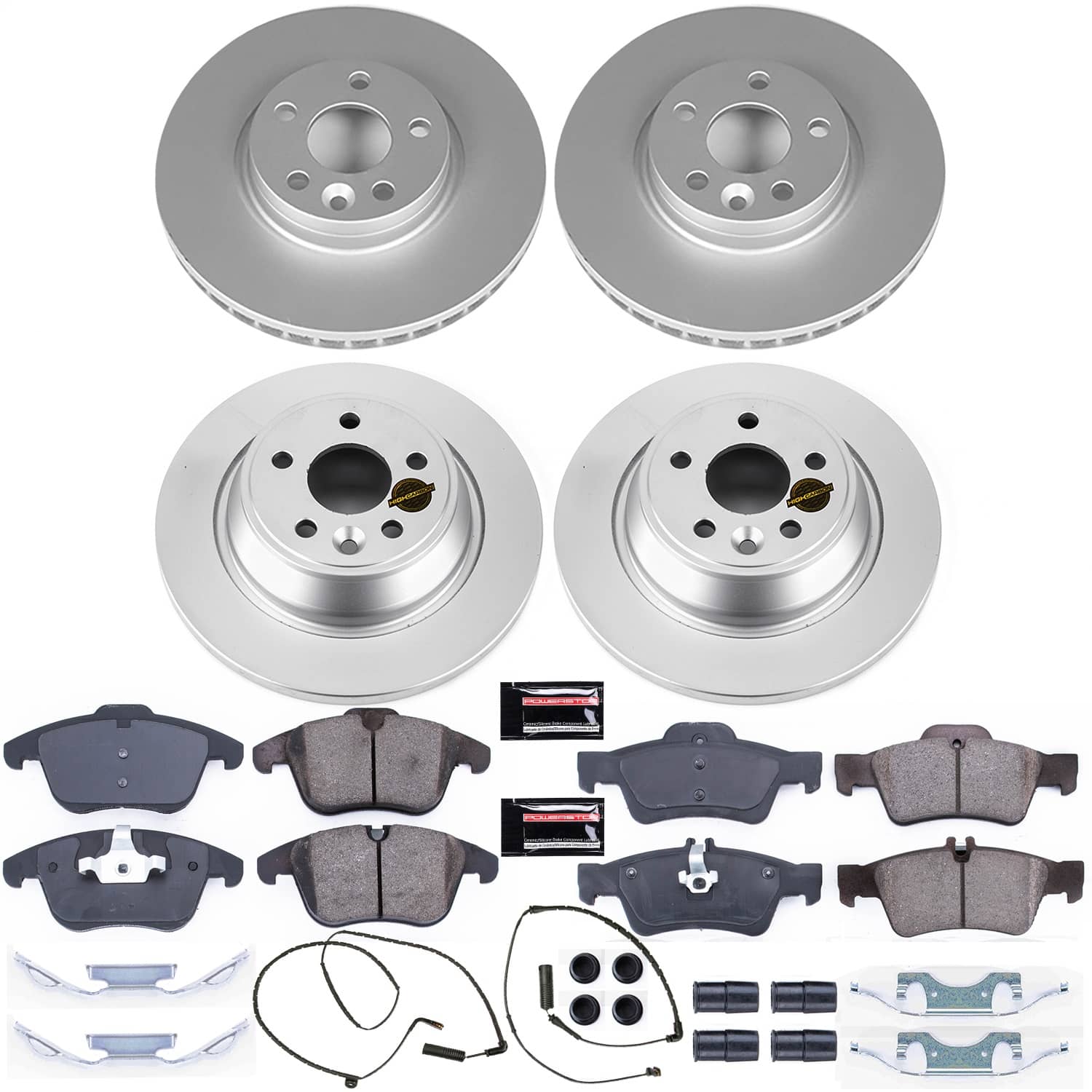 Power Stop - CRK6276 - Front and Rear - Disc Brake Pad and Rotor Kit
