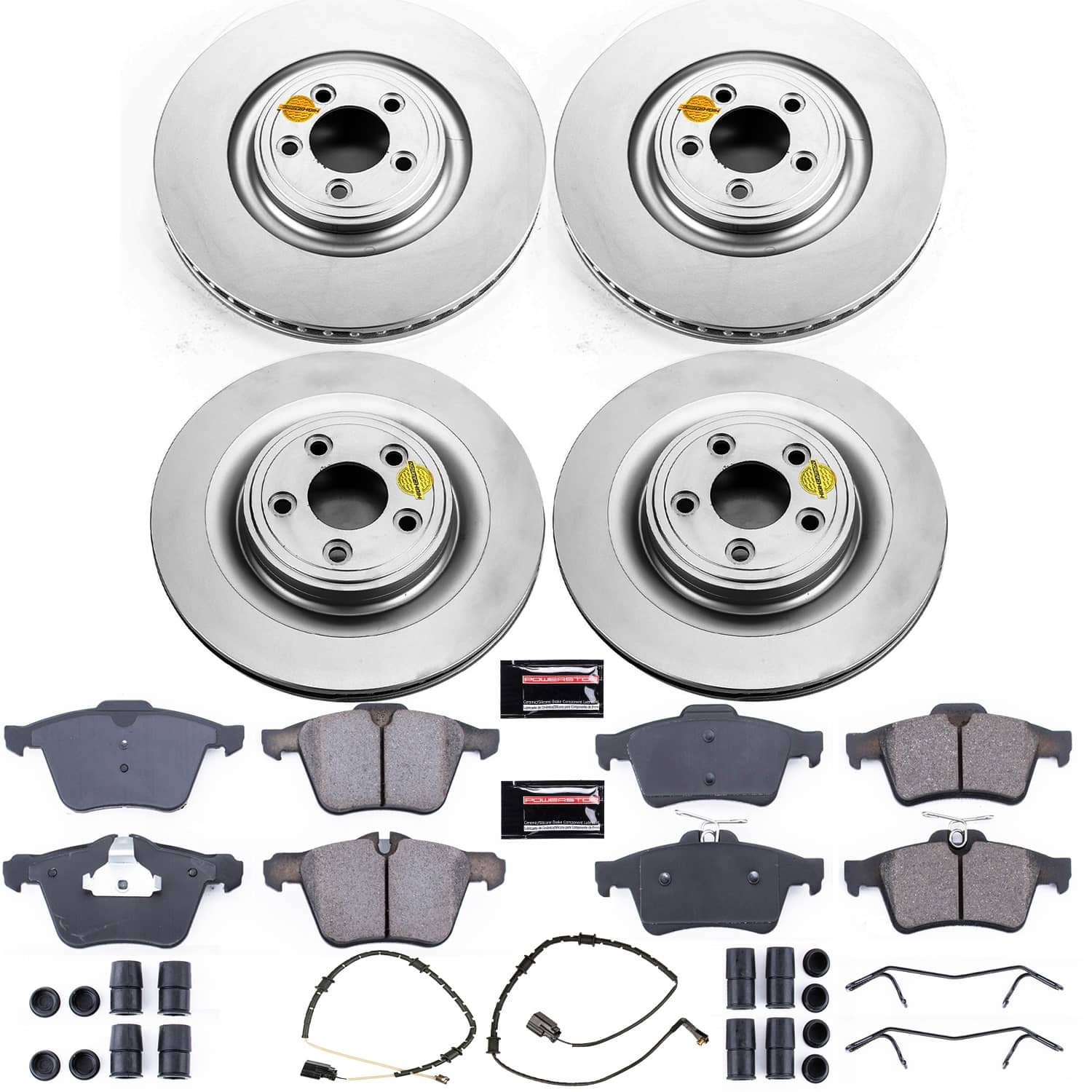 Power Stop - CRK6283 - Front and Rear - Disc Brake Pad and Rotor Kit